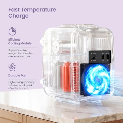 Thumbnail 9 de SONGMICS Mini Fridge 4L/6 Can: Portable, Quiet, and Versatile for Everyday Cooling and Warming