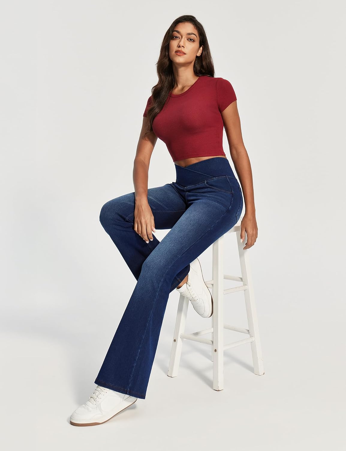 Thumbnail 4 de IUGA High Waisted Bell Bottom Jeans 1️⃣