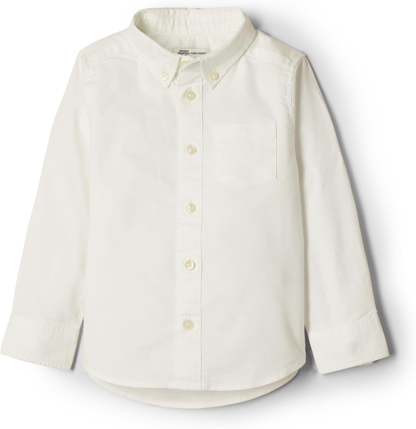 Detalle de Amazon Essentials x Sofia Grainge Toddler and Baby Boys' Stretch Oxford Collar Shirt