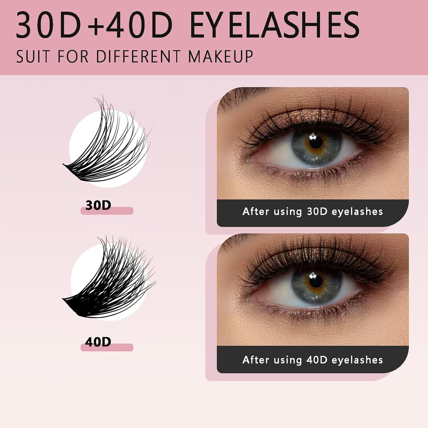 Thumbnail 2 de catlinez Pestañas Postizas Cluster Lashes Kit 280 pcs