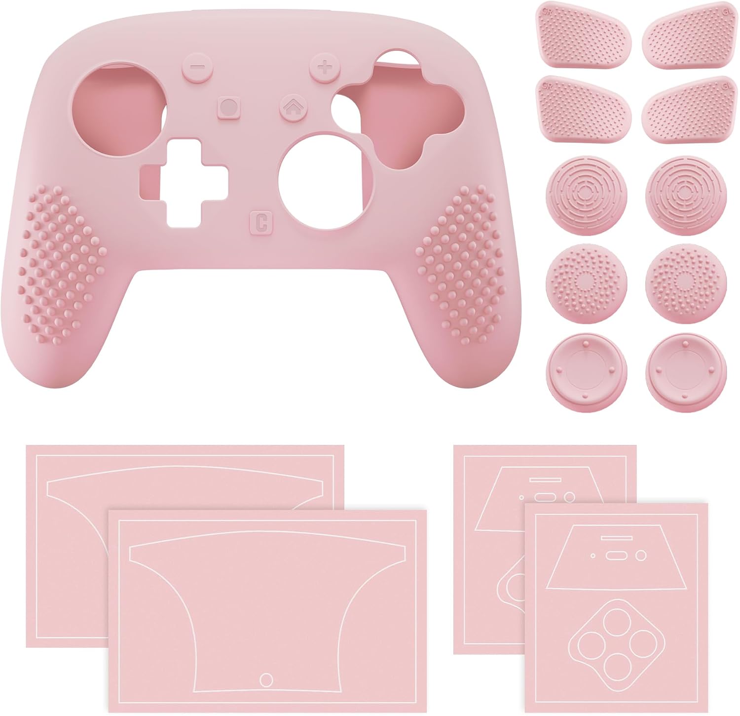 Thumbnail 6 de PlayVital Silicone Cover for Switch 2 Pro Controller – Cherry Blossoms Pink