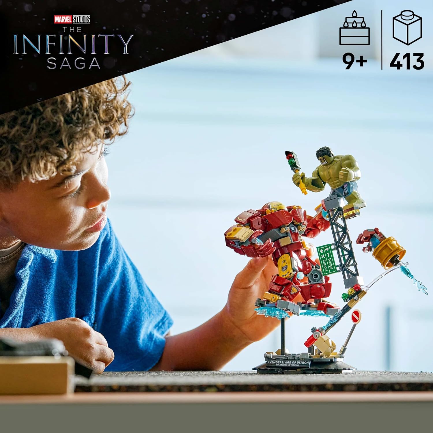 Detalle de LEGO 76343 Hulkbuster vs Hulk toy set