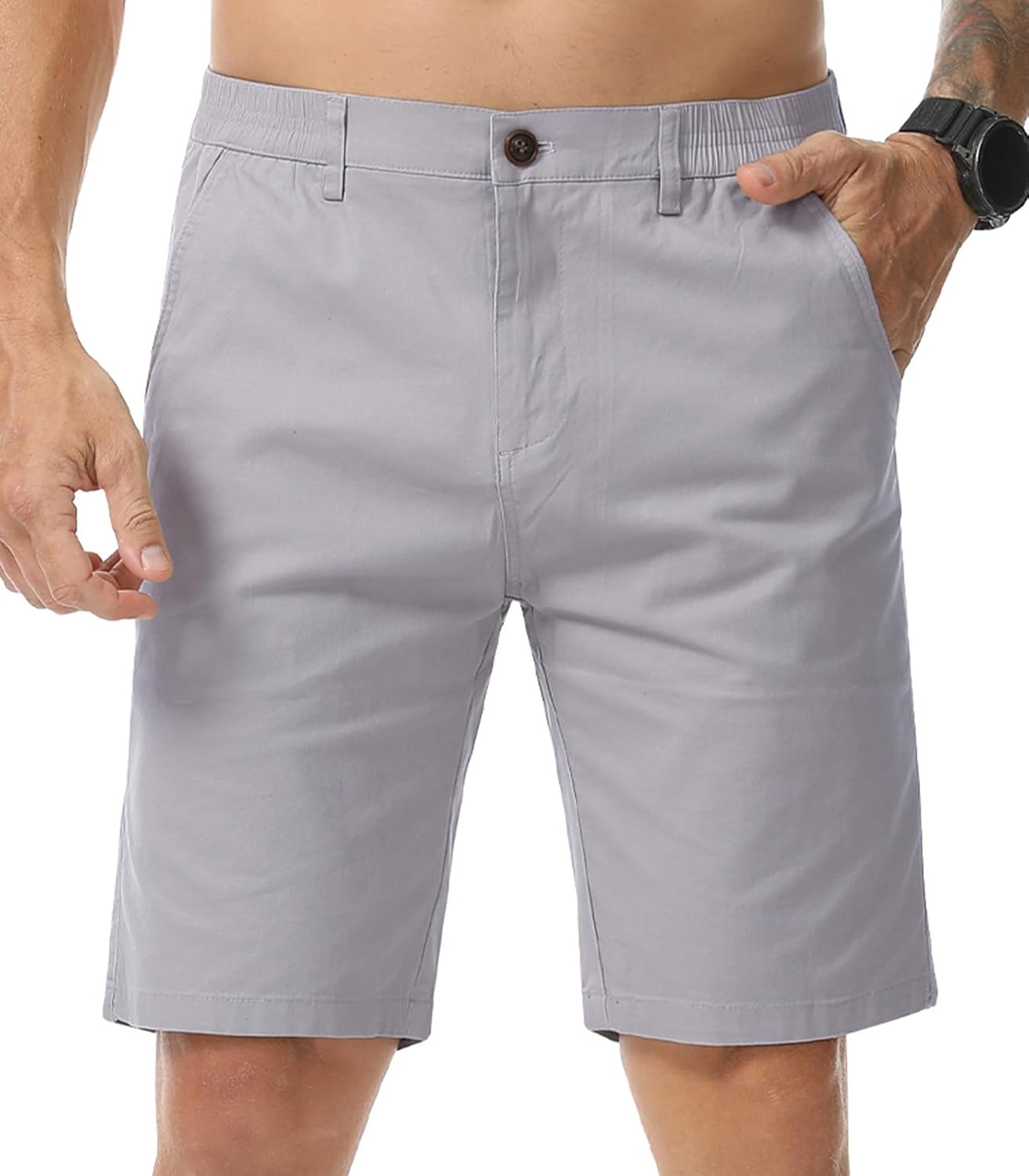 Thumbnail 6 de Zetieny Kurze Hosen Herren – Sommerleichte Baumwoll-Chino Shorts mit praktischen Taschen