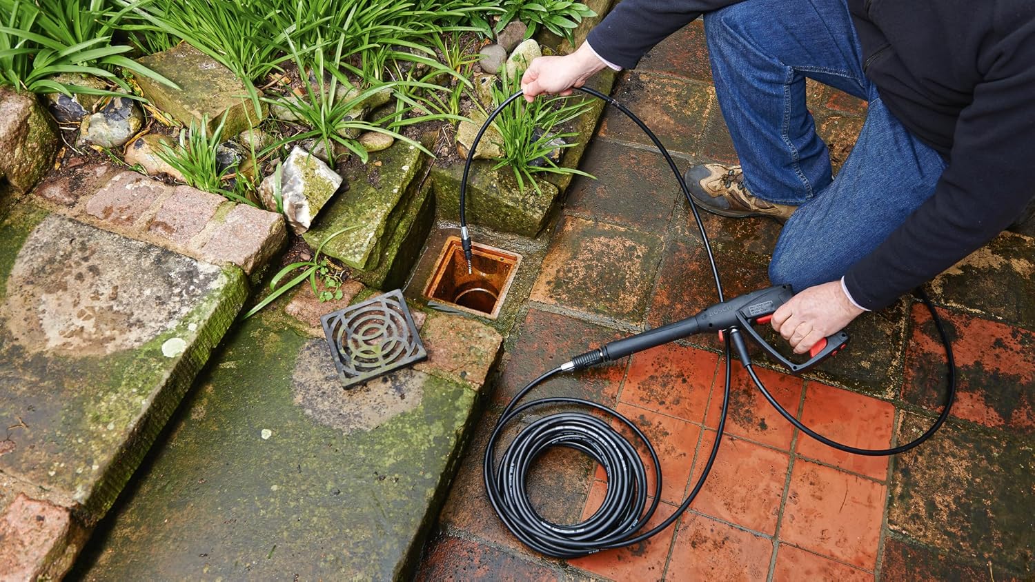 Detalle 2 de Bosch 10m Drain Cleaner for Pressure Washers with EasyAquatak & UniversalAquatak compatibility