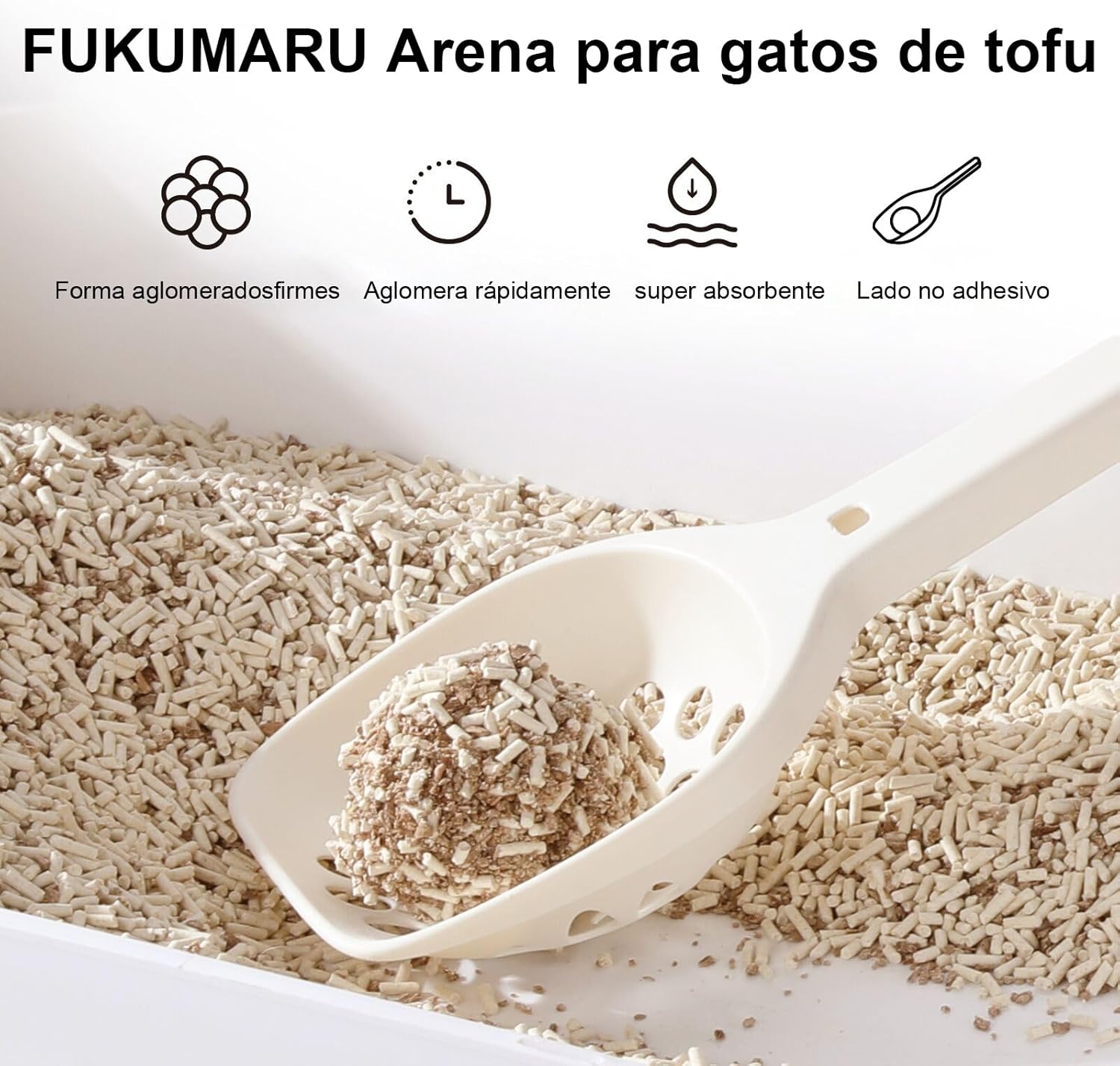 Thumbnail 2 de FUKUMARU Arena de Tofu para Gatos 10.8kg