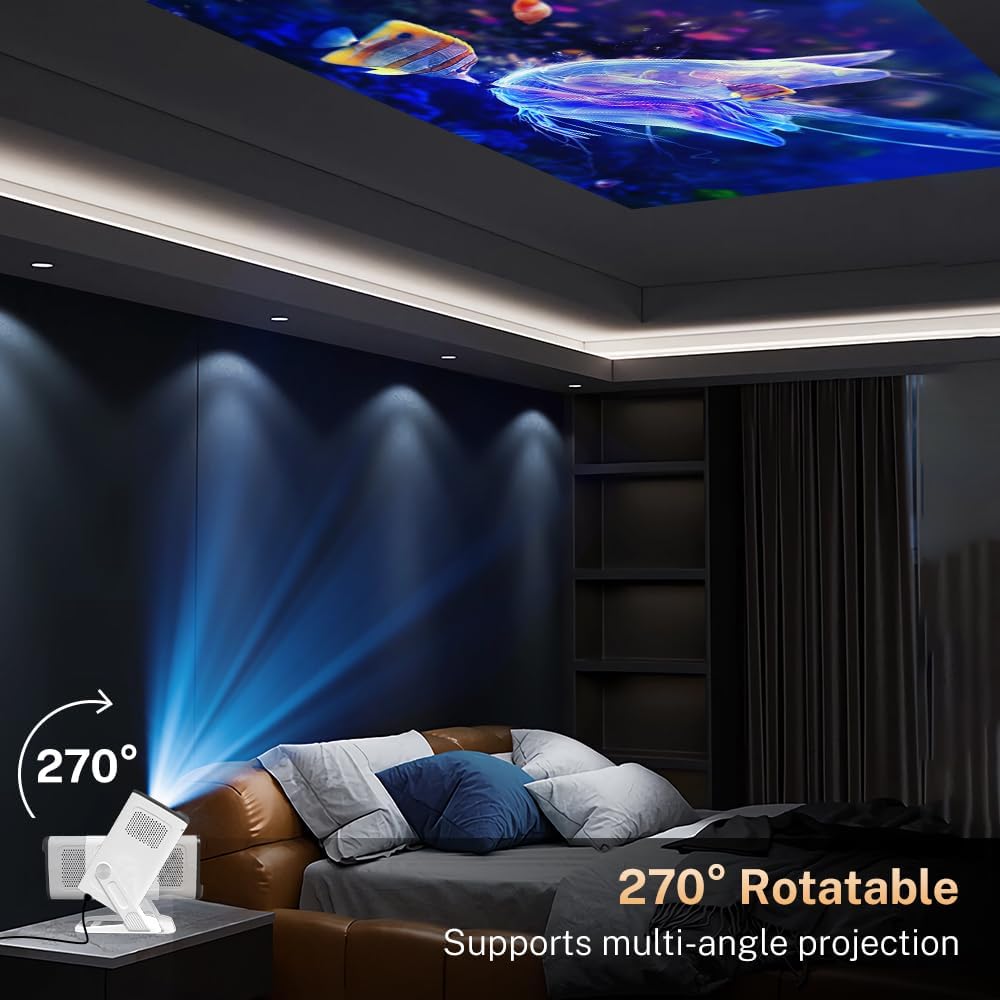 Thumbnail 7 de Mini Proyector Android 11 WiFi 6 Bluetooth 5.4 4K, Auto Keystone