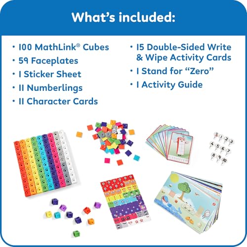 Detalle de Learning Resources Numberblocks 1-10 MathLink Cubes Activity Set (Ages 3+)