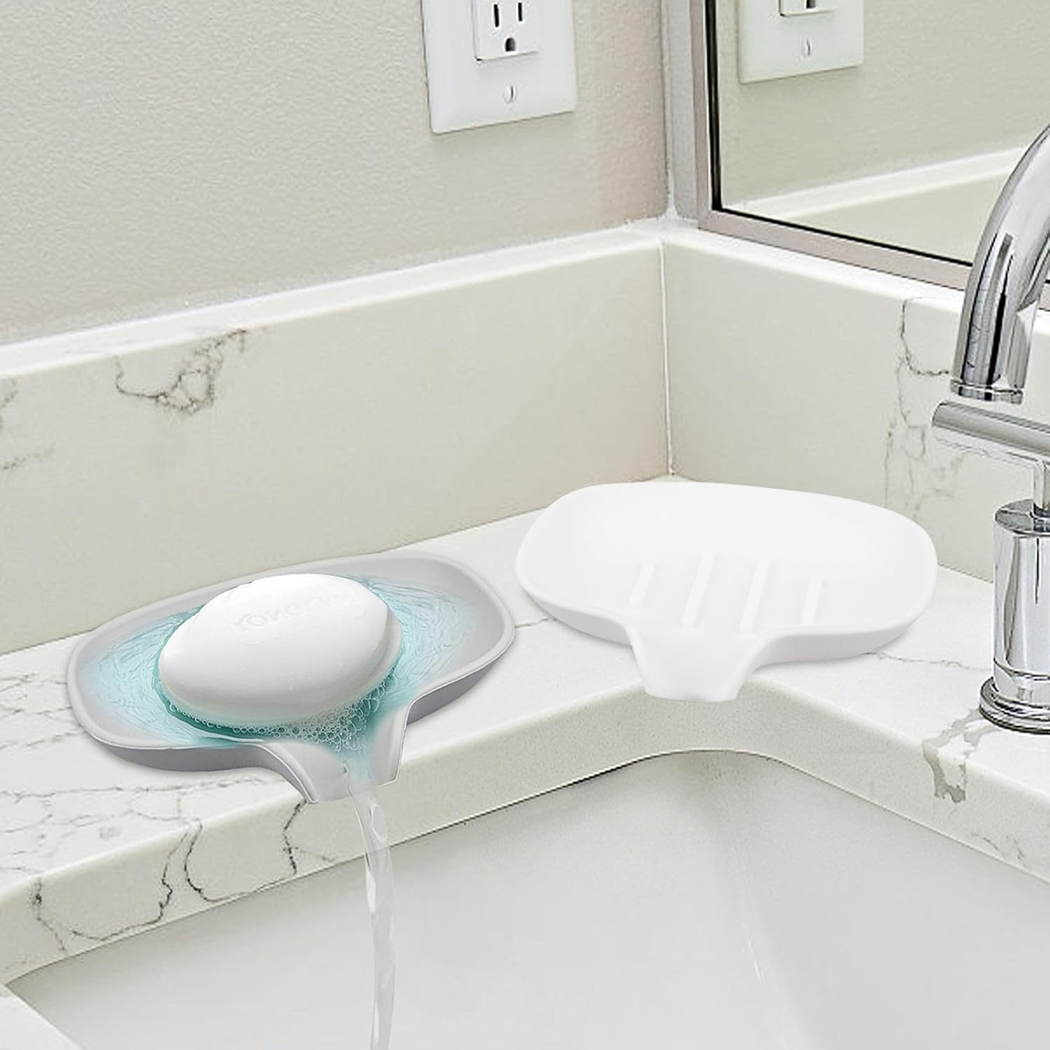 Thumbnail 6 de Fikiro Seifenschale 2er Set mit Silikonnetz