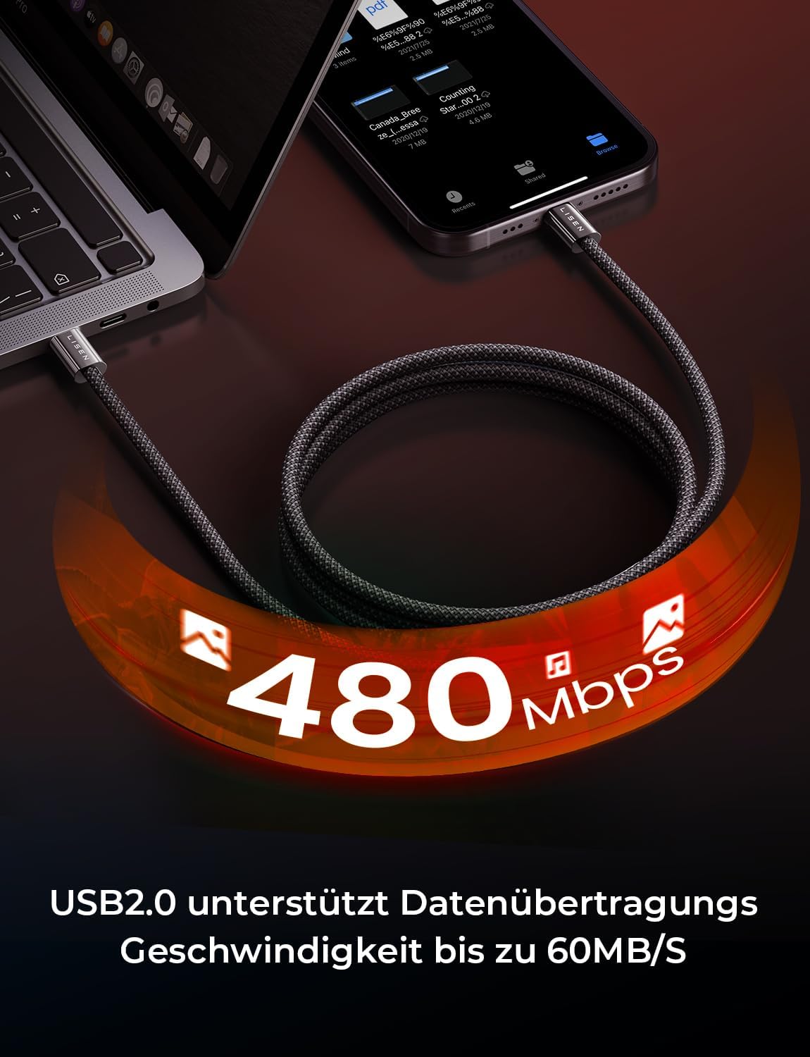 Thumbnail 5 de LISEN 60W USB‑C Kabel Set 4er Pack ⛓