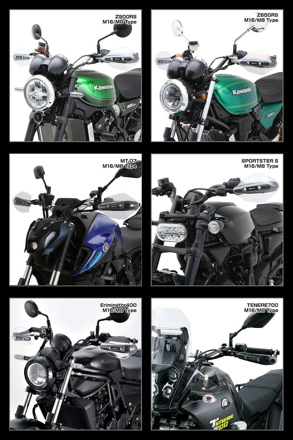 Thumbnail 6 de ジータレーシング ソニックハンドガード ZS72-2001 M16/M8タイプ バーエンド取付け