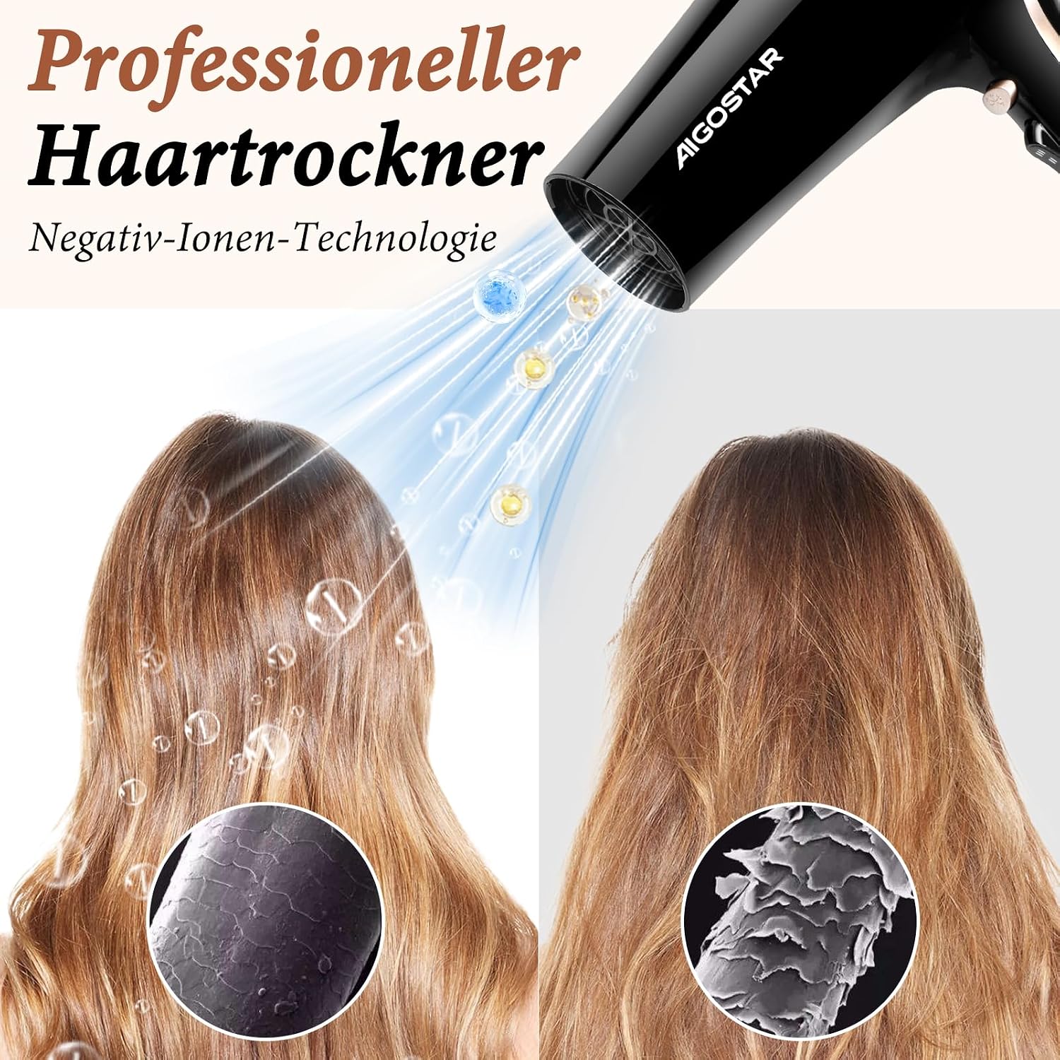 Detalle de Aigostar Profi 2400W Haartrockner
