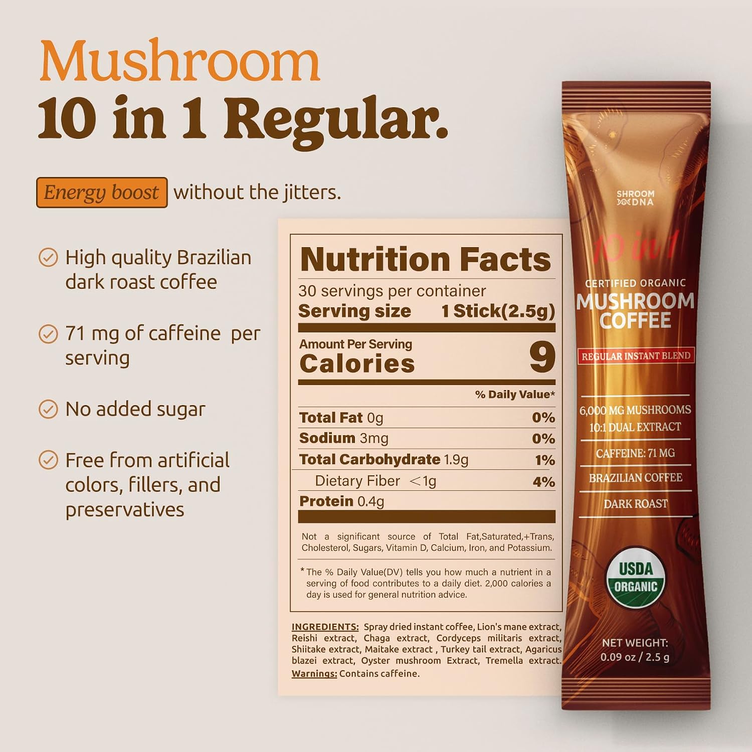 Thumbnail 6 de MatchaDNA Mushroom Coffee, 30 Sticks