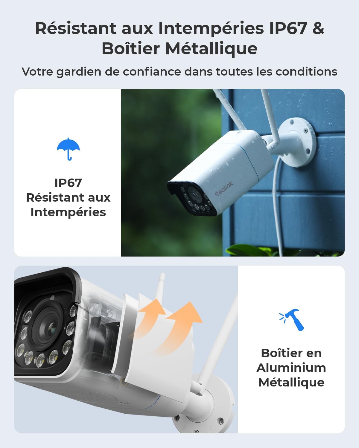 Detalle 2 de Reolink 4K Camera Surveillance WiFi Extérieure 🛡️?