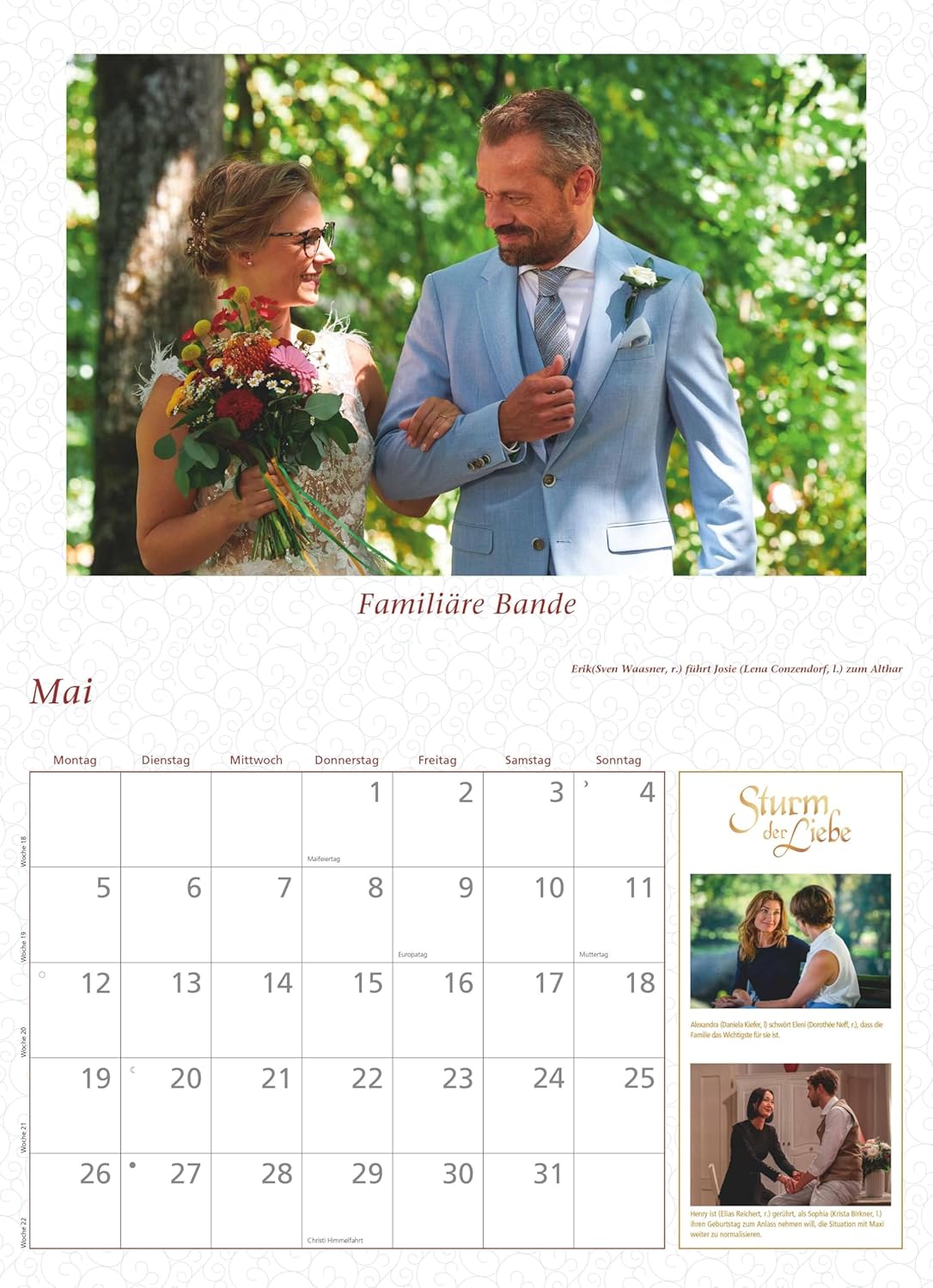 Thumbnail 1 de DUMONT Sturm der Liebe 2026 Broschürenkalender – Wandkalender 42 x 29 cm mit Jahresplaner