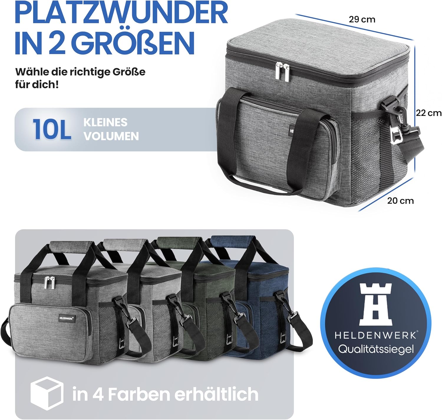 Detalle 1 de HELDENWERK Kühltasche 10L mit Thermo