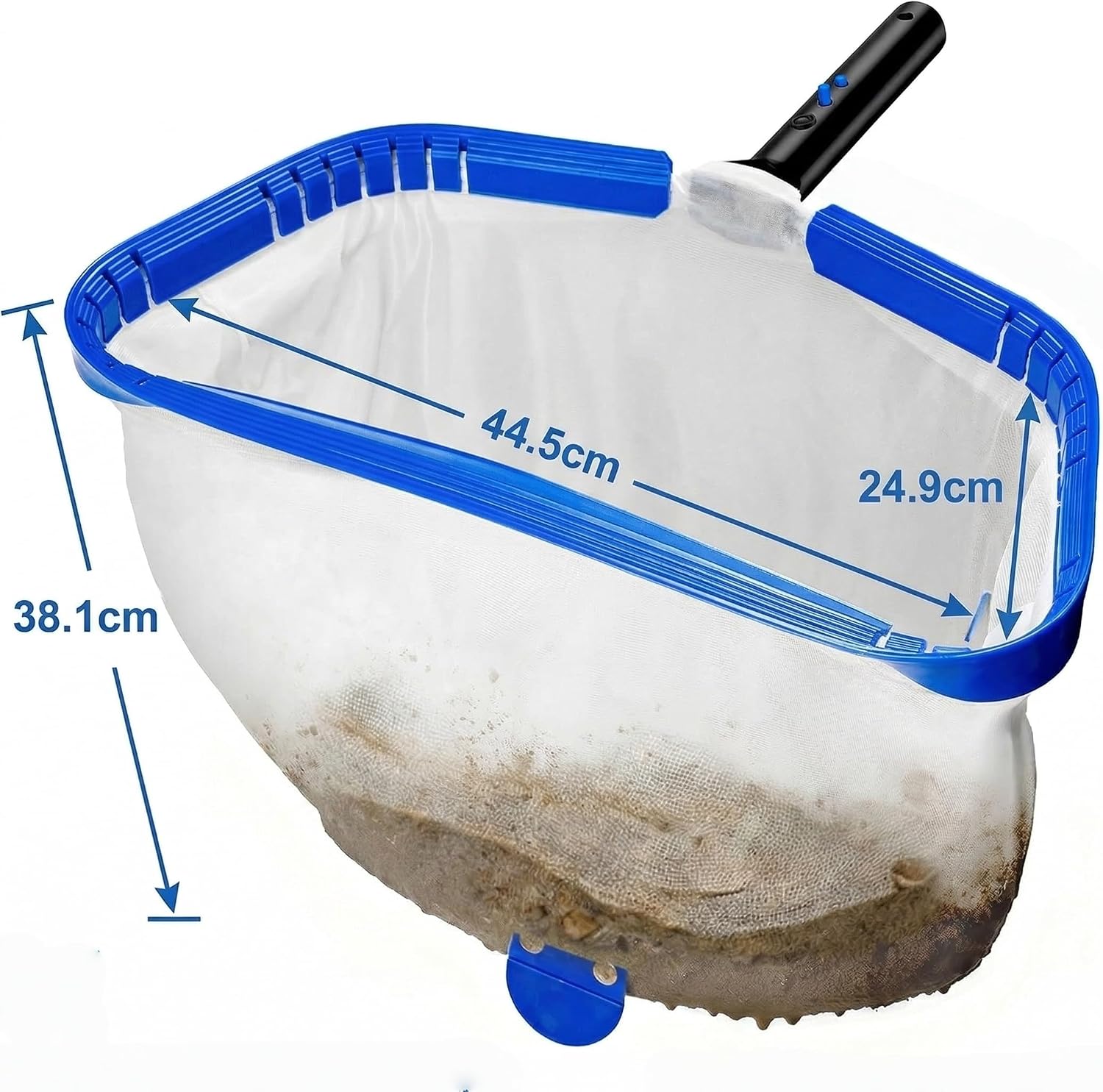 Detalle 2 de ROMIVO Retino Skimmer Piscina 17,5" (44 cm): retino in maglia fine con telaio in alluminio, compatibile con aste telescopiche standard