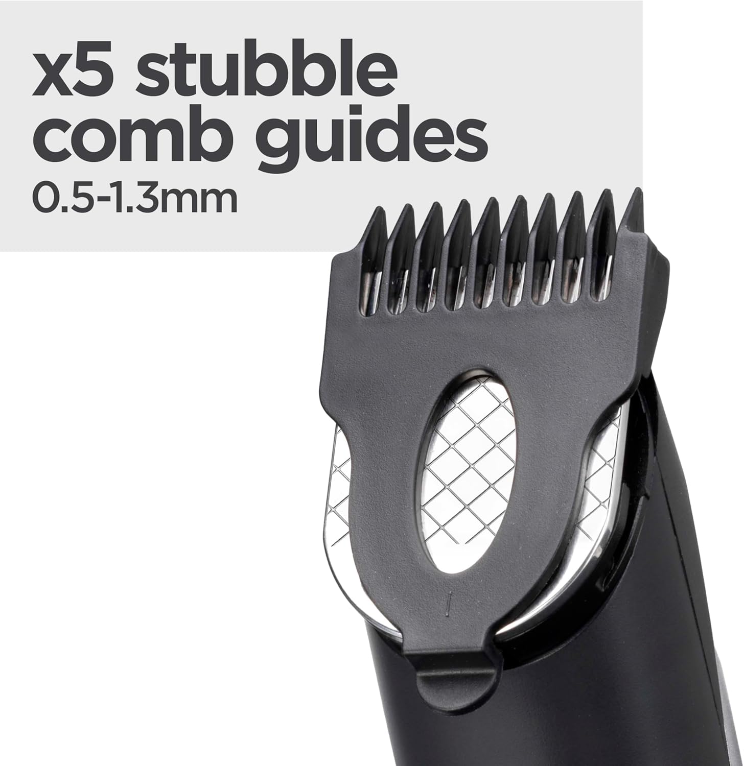 Detalle de BaByliss Lithium Power Beard Trimmer — Cordless Grooming Kit (T812U) with Stainless Steel Blades