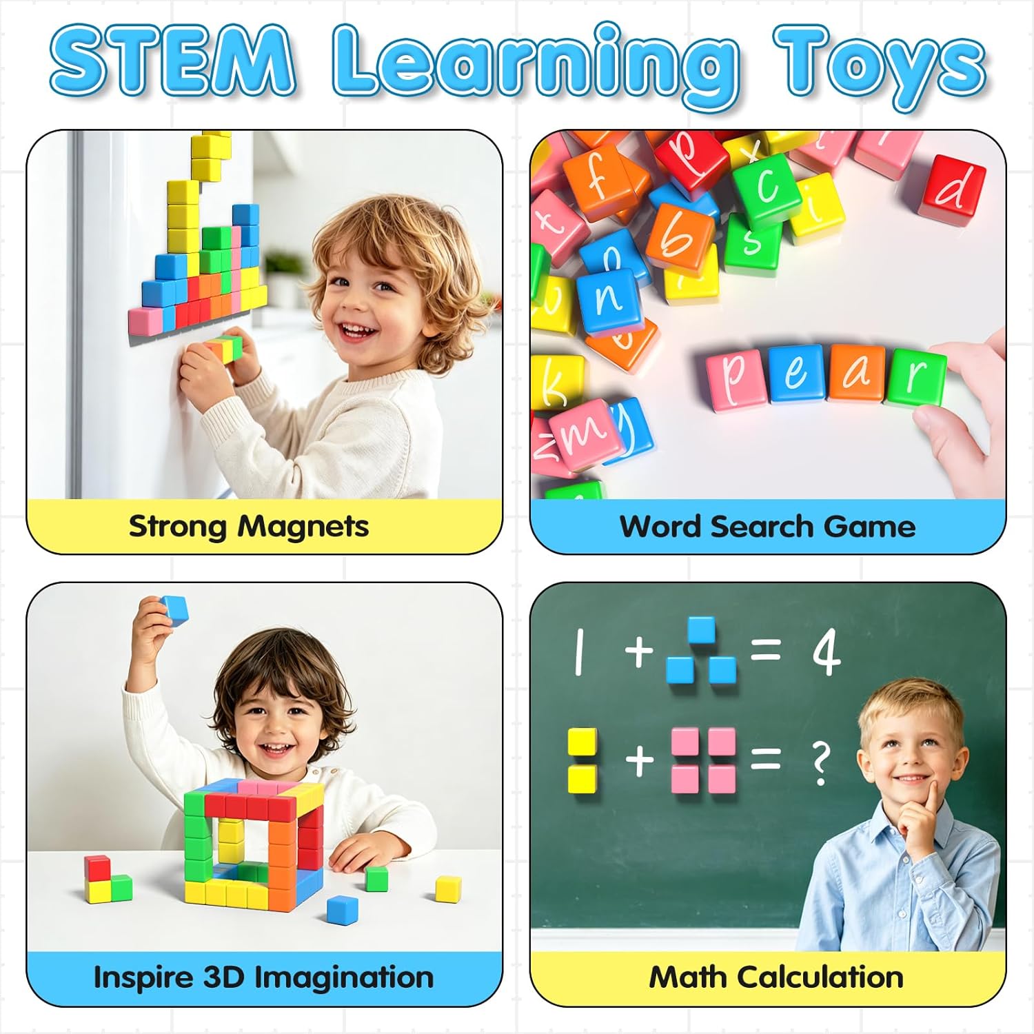 Detalle 2 de Apluses 42PCS Magnetic Blocks set for ages 3–5
