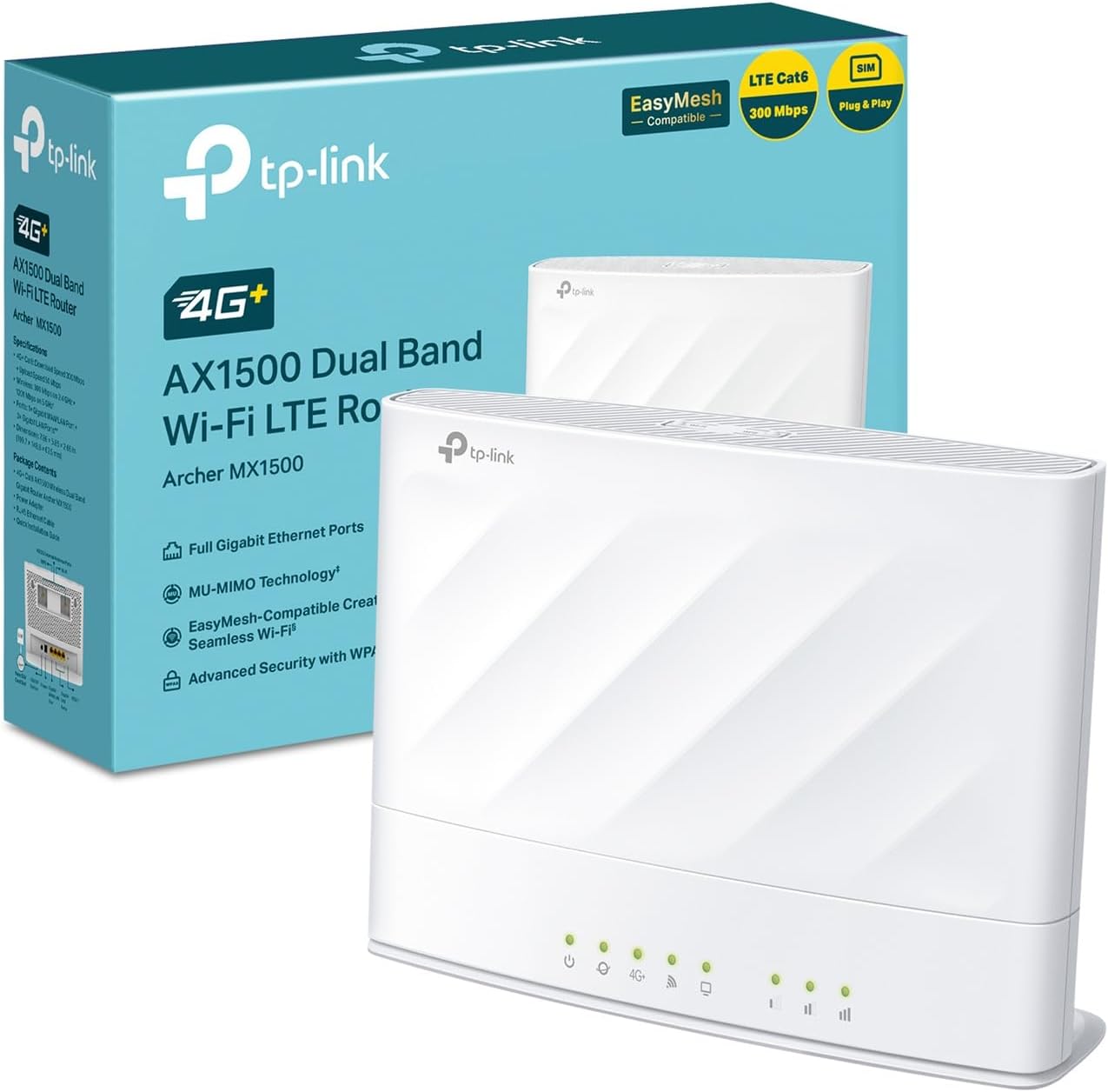 Detalle de TP-Link TL-MR105 Router 4G LTE N300Mbps con SIM