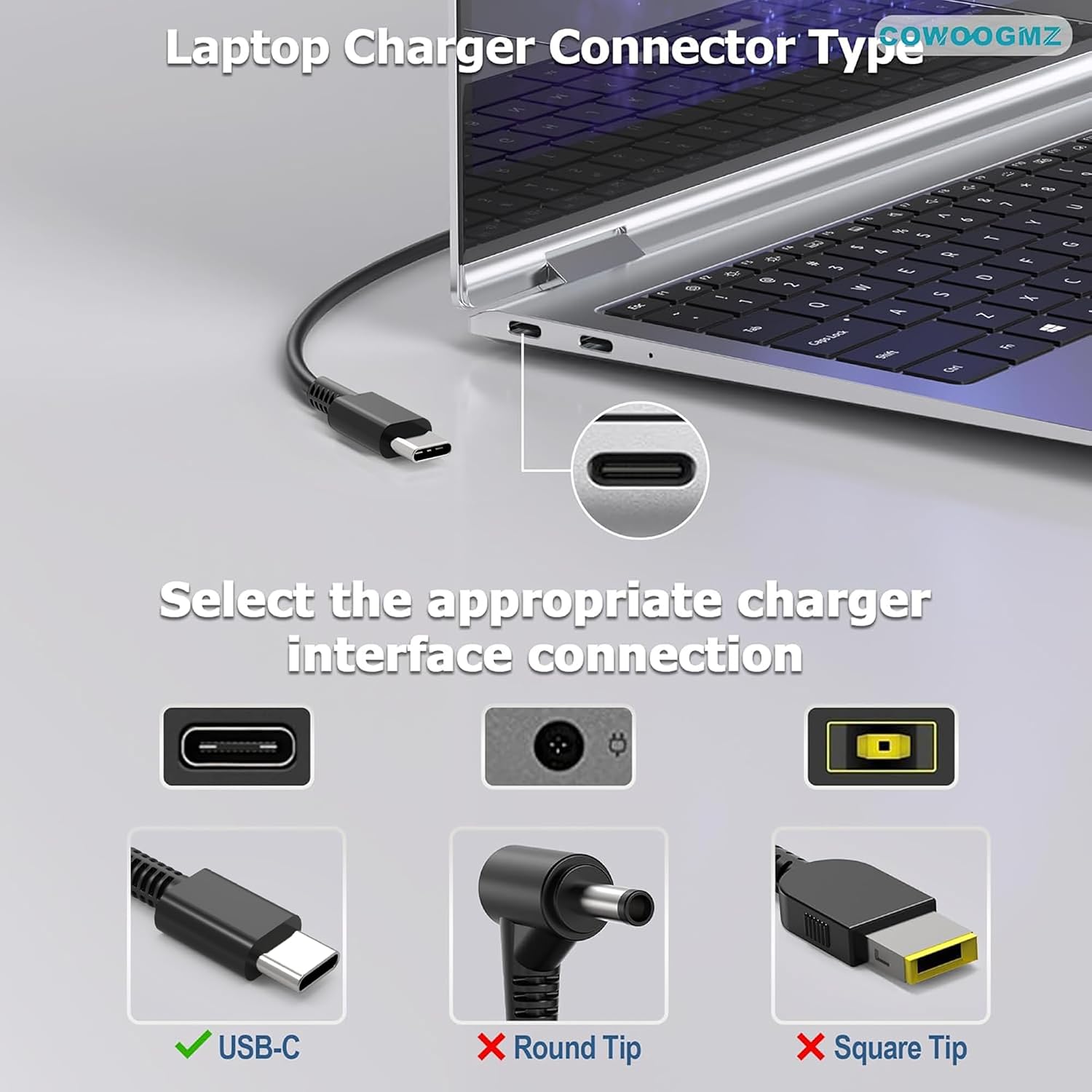 Thumbnail 2 de 65W USB-C Laptop Charger for ThinkPad