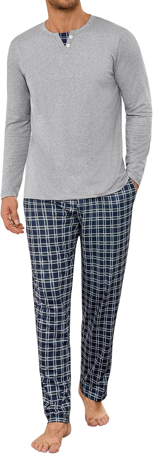 Demegimi Pijama Invierno Manga Larga Hombre