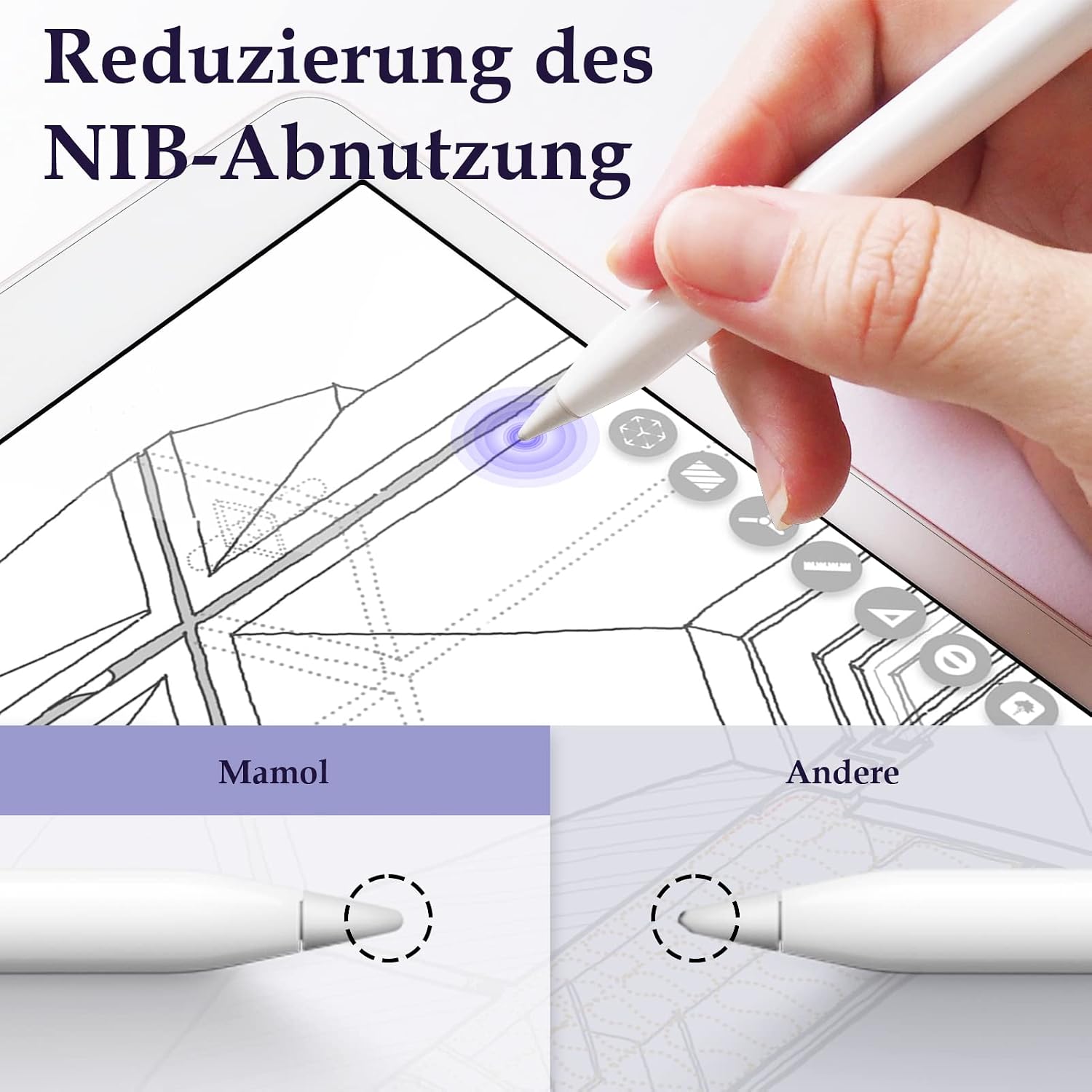 Detalle 2 de 2er Set matte Papier-Folie für iPad Air 3 (2019) 10,5 Zoll & iPad Pro 10,5 (2017) – Screen Protector zum Zeichnen