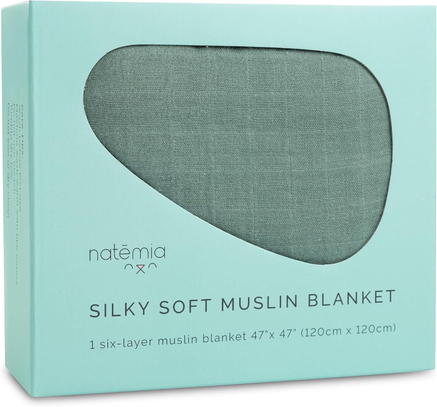 Detalle de Natemia Muslin Baby Blanket 47" x 47
