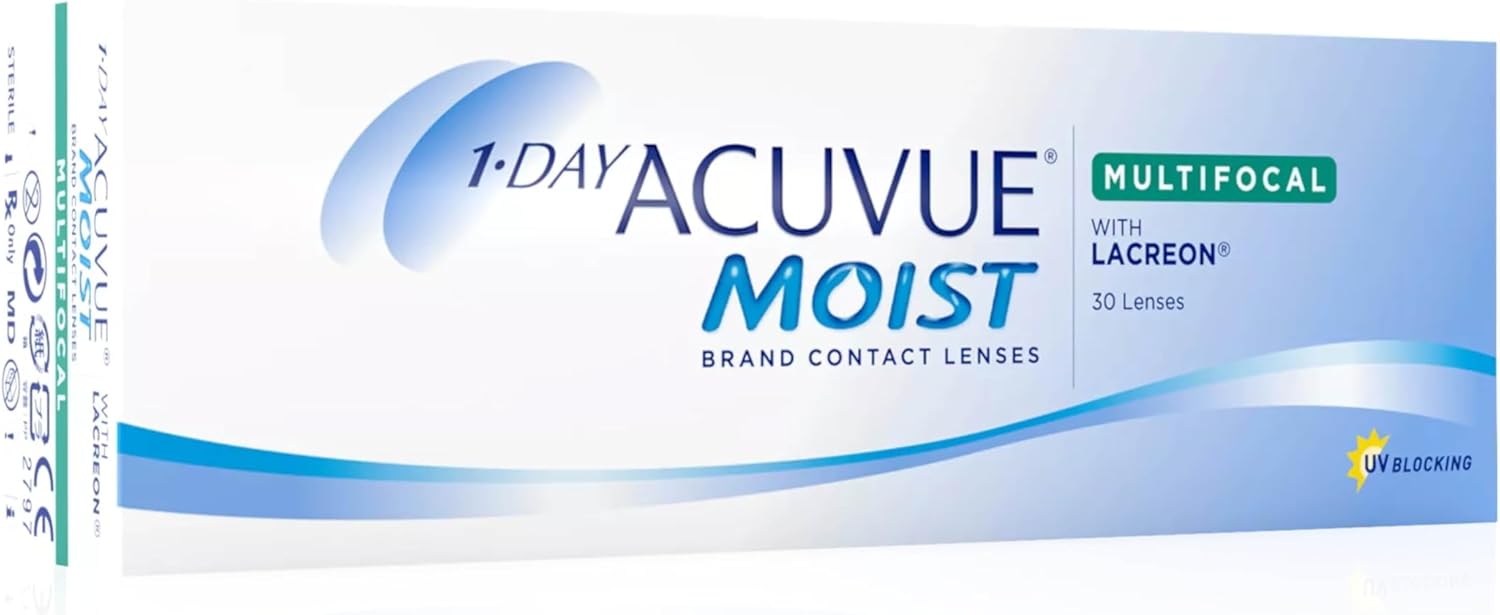 Thumbnail 1 de ACUVUE MOIST 1‑DAY Multifocal Tageskontaktlinsen mit Feuchtigkeit (2,00 dpt, Add. niedrig) – 30 Linsen
