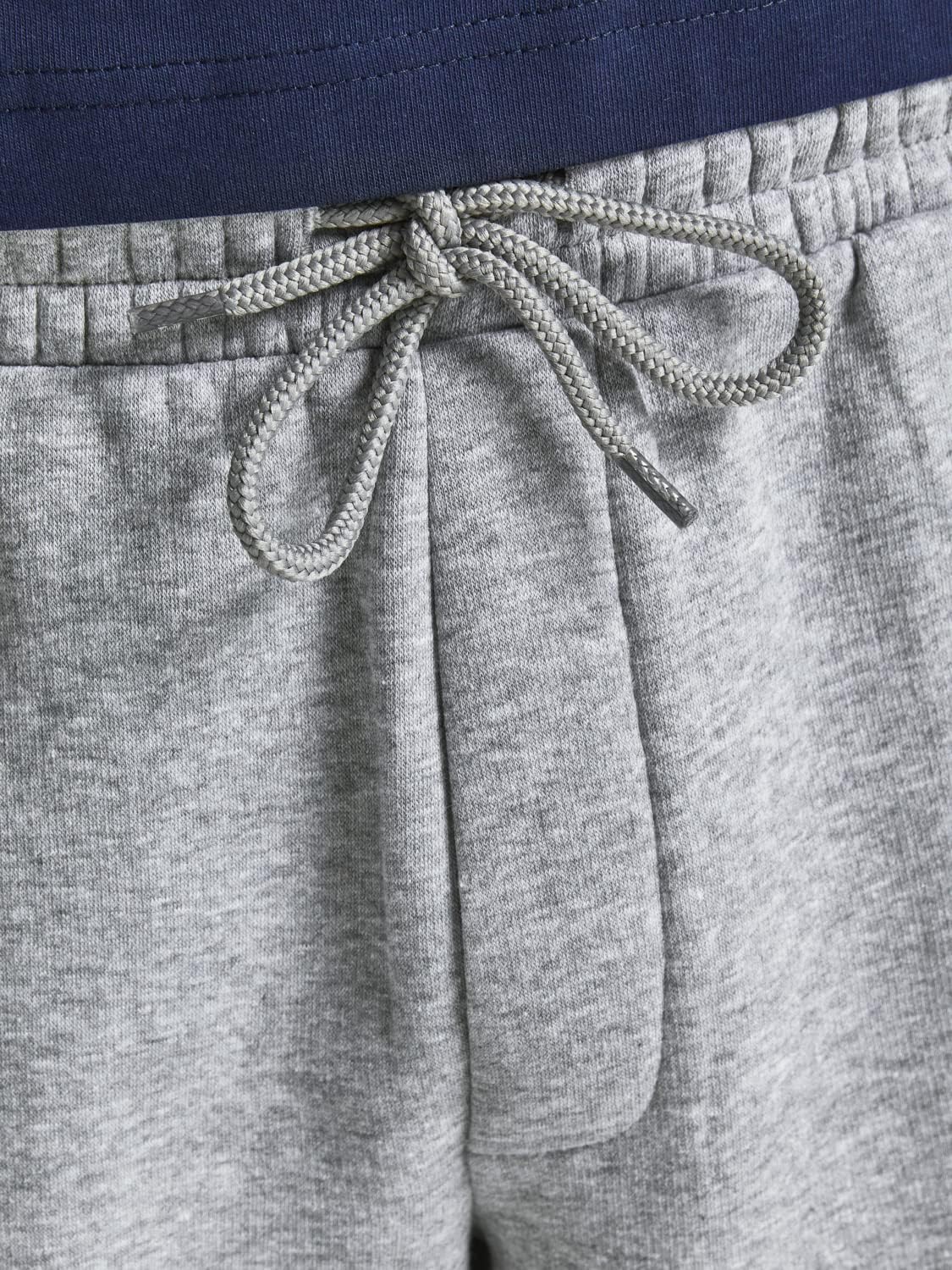 Detalle de JACK & JONES Herren Sweat Short JPSTNEWSOFT – Komfortabler Jogger-Short mit Kordelzug