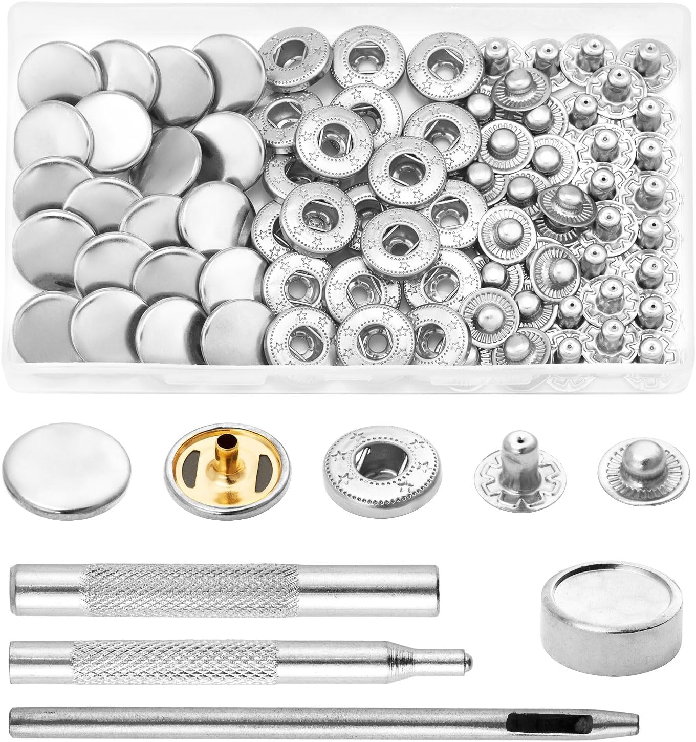 Thumbnail 6 de DEVPSISR Leather Snap Fastener Kit, 15mm