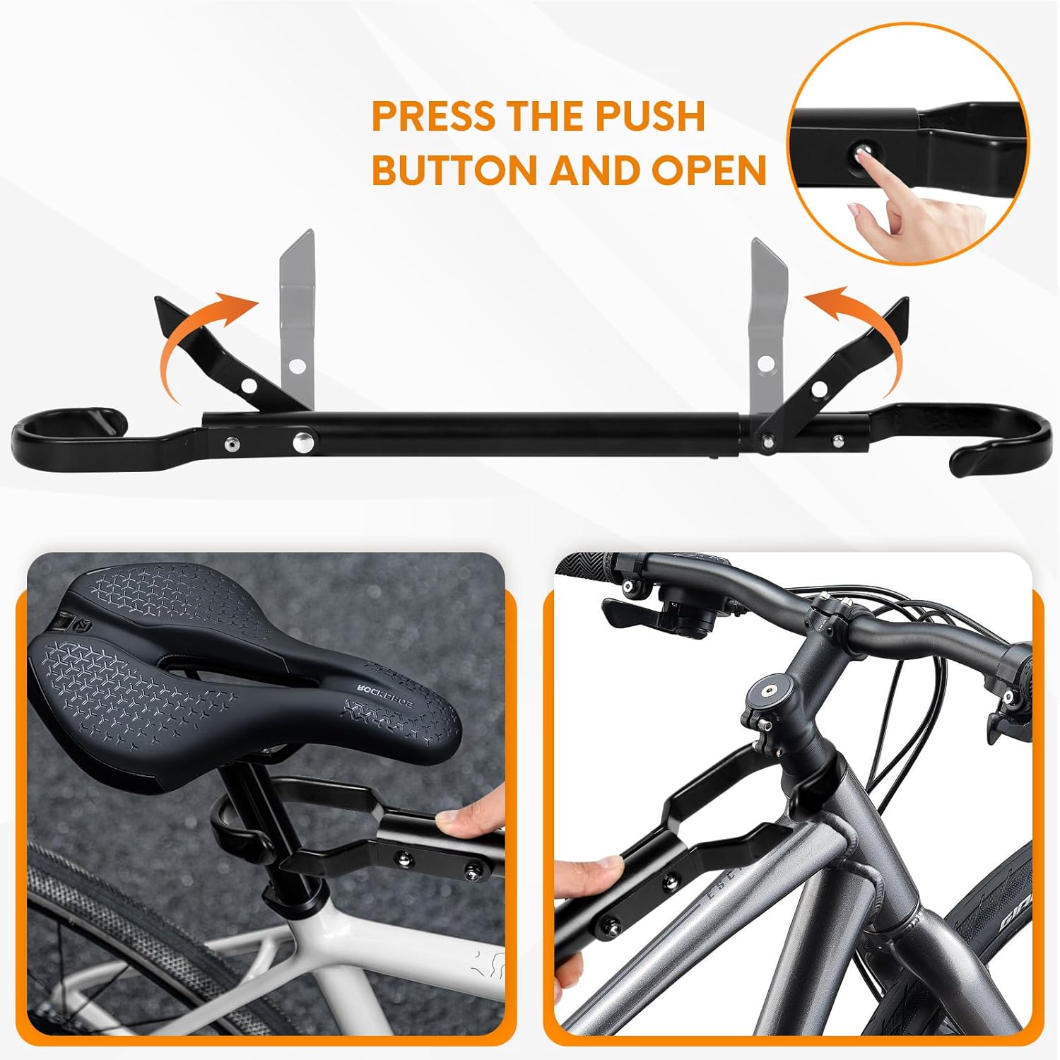 Detalle 2 de Soarify 4-Bike Hitch Mount Bike Rack (2" Receiver) for Cars, SUVs, RVs