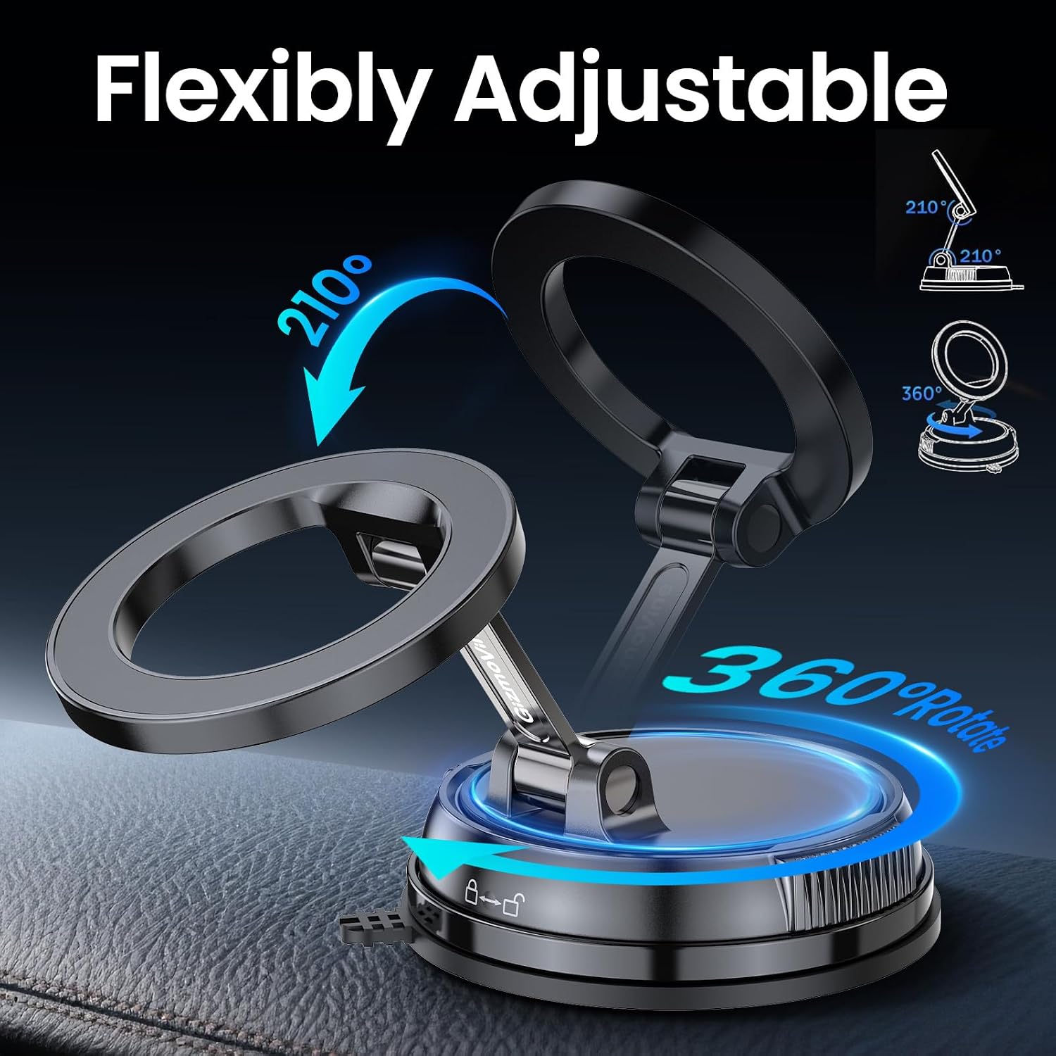 Detalle 2 de GizmoVine Car Phone Holder 35KG