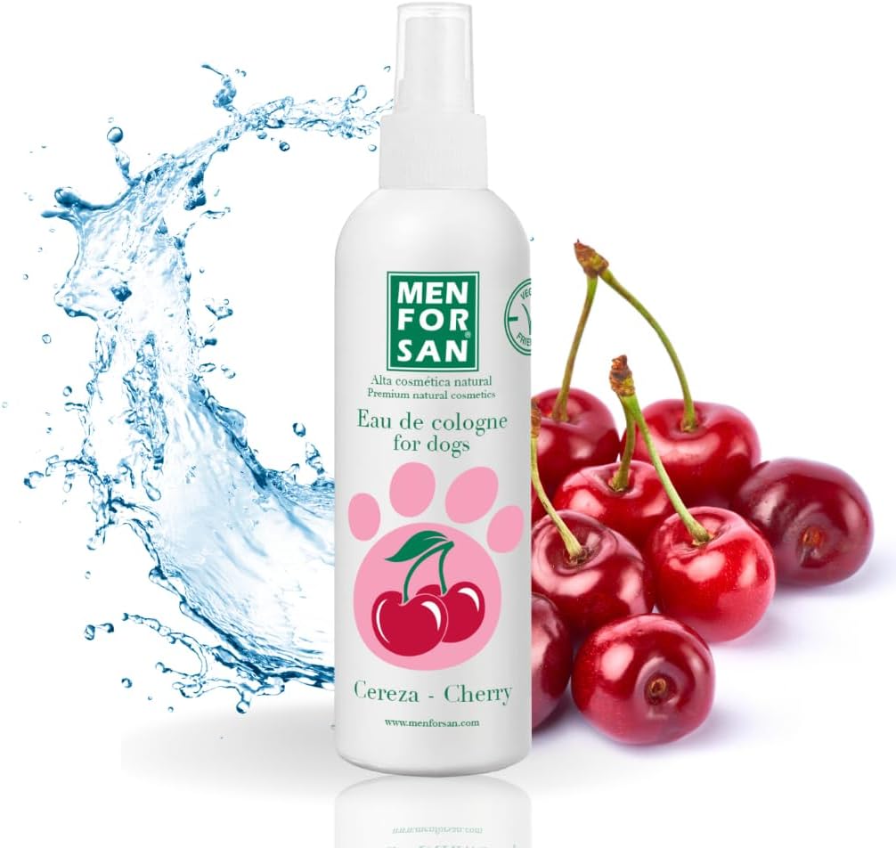 MENFORSAN Acqua di Colonia per Cani alla Ciliegia, 125ml