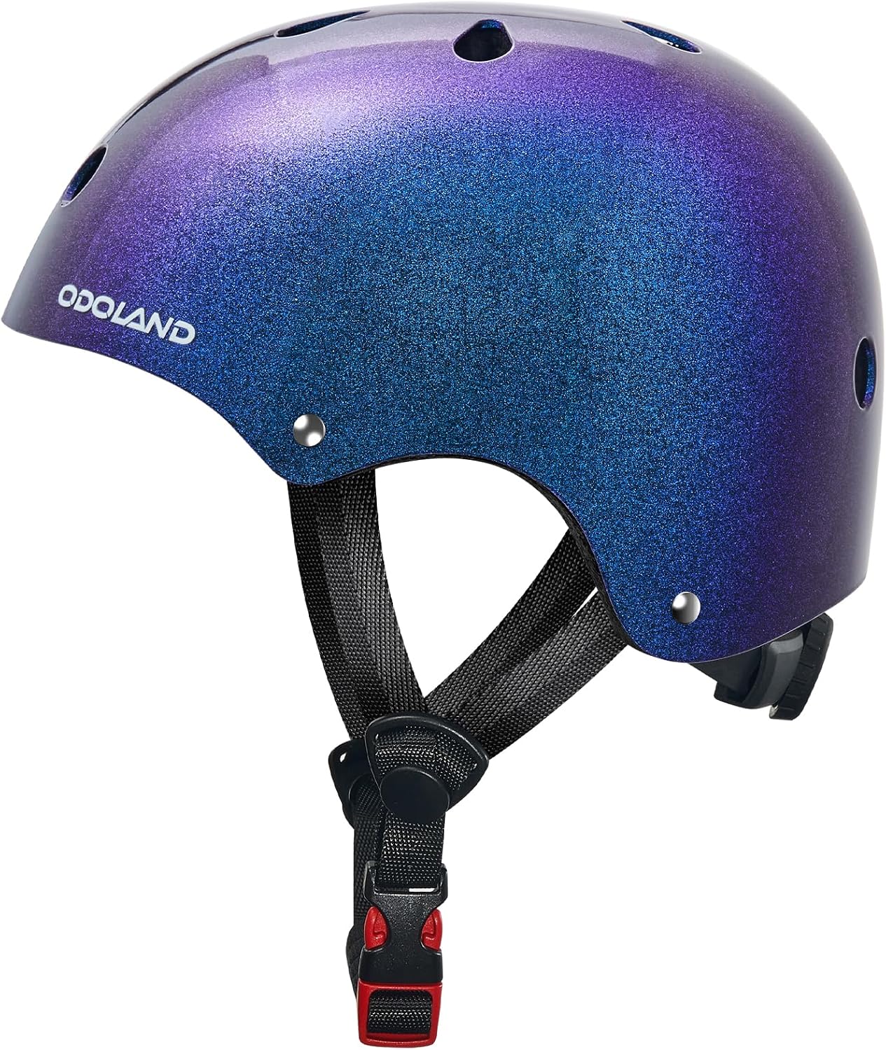 Detalle de Odoland Kids Bike Helmet: Adjustable, Ventilated Safety for 3–8 Year Olds