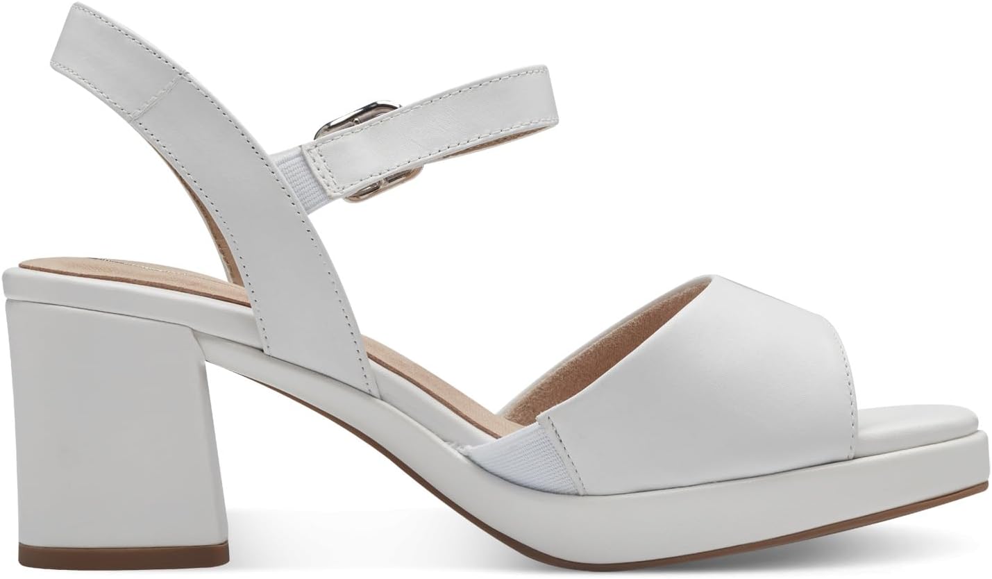 Detalle de Tamaris Comfort Sandalette 8-8-88309-20 Comfort fit – Hallux-freundlich, Leder und Wide Fit