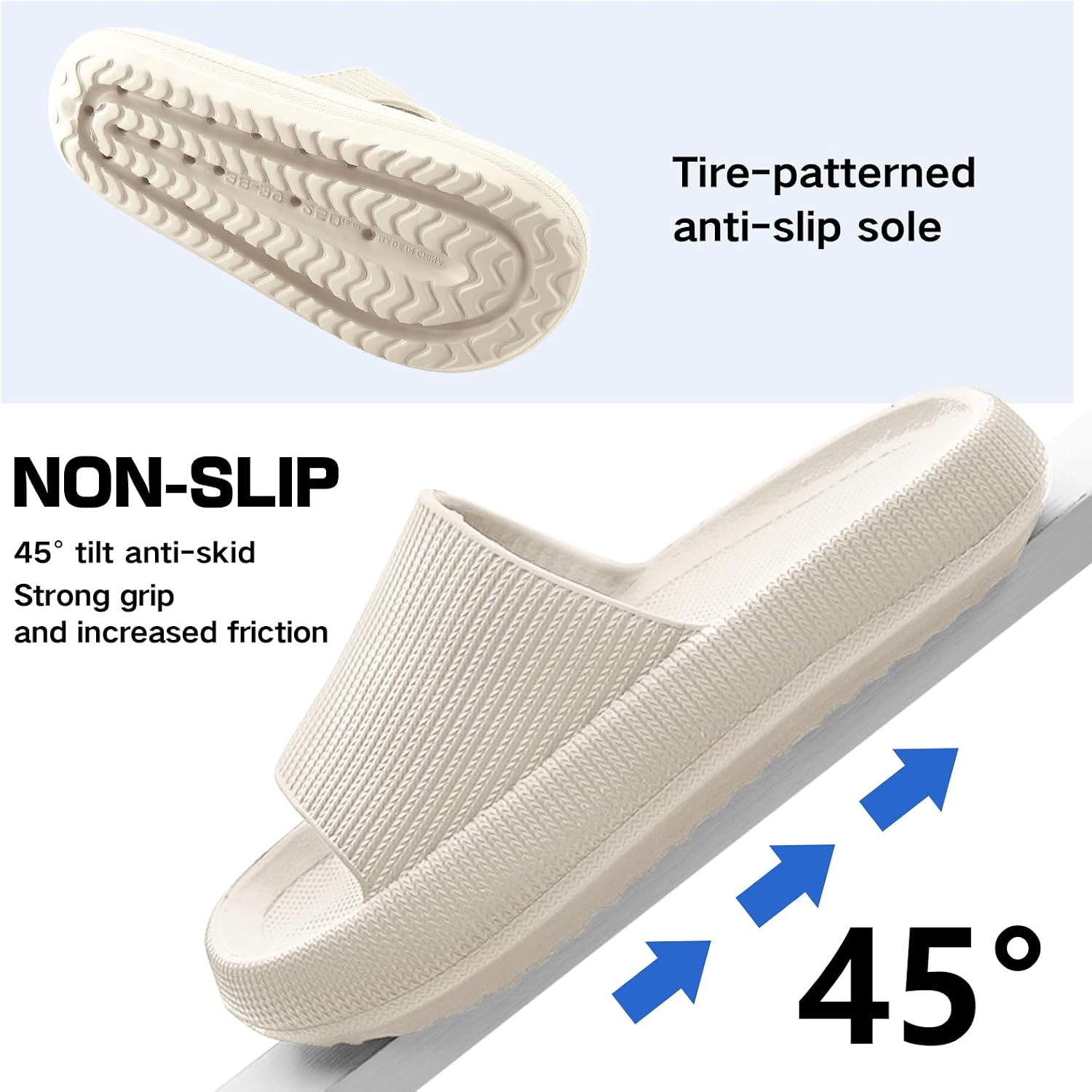 Detalle 2 de BAGHUY Cloud Sliders: All‑Day Comfort for Home, Beach and Beyond