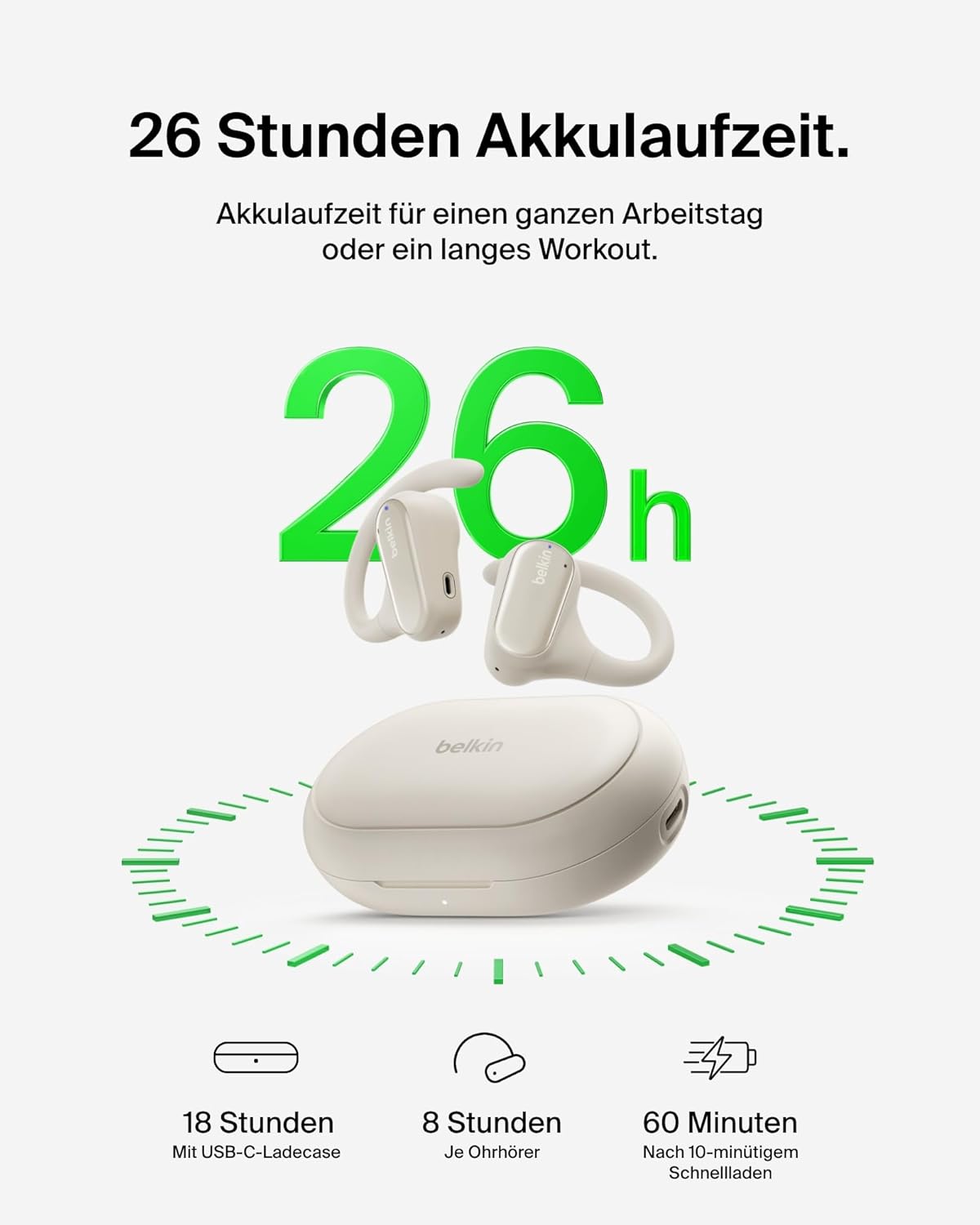 Thumbnail 2 de Belkin SoundForm ClearFit Open-Ear Kopfhörer