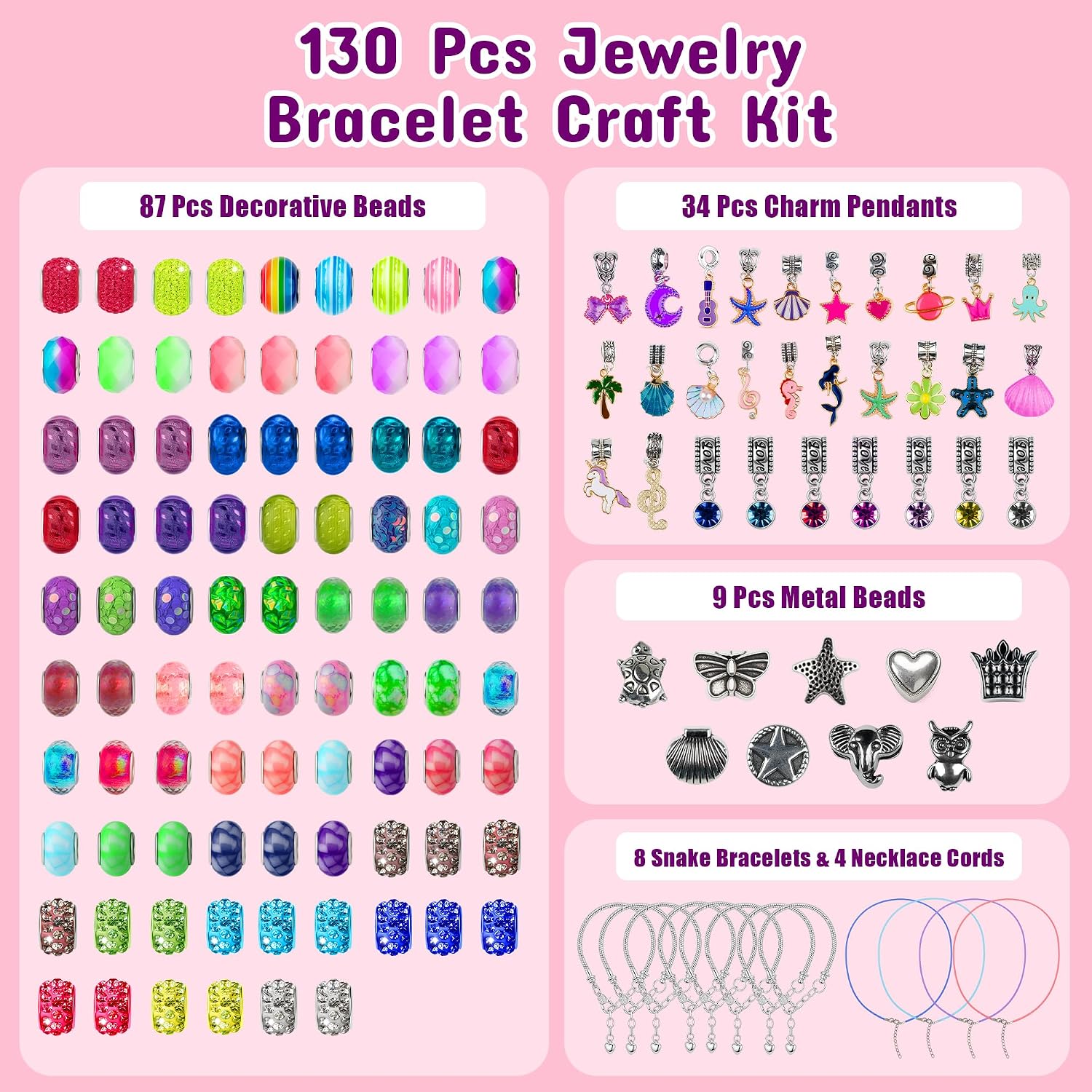 Detalle de Yinson Jewelry Making Kit, 130-Piece