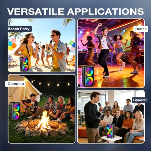 Thumbnail 5 de Dislocati Karaoke Machine 2 with 2 Wireless Microphones — 20W Bluetooth Speaker