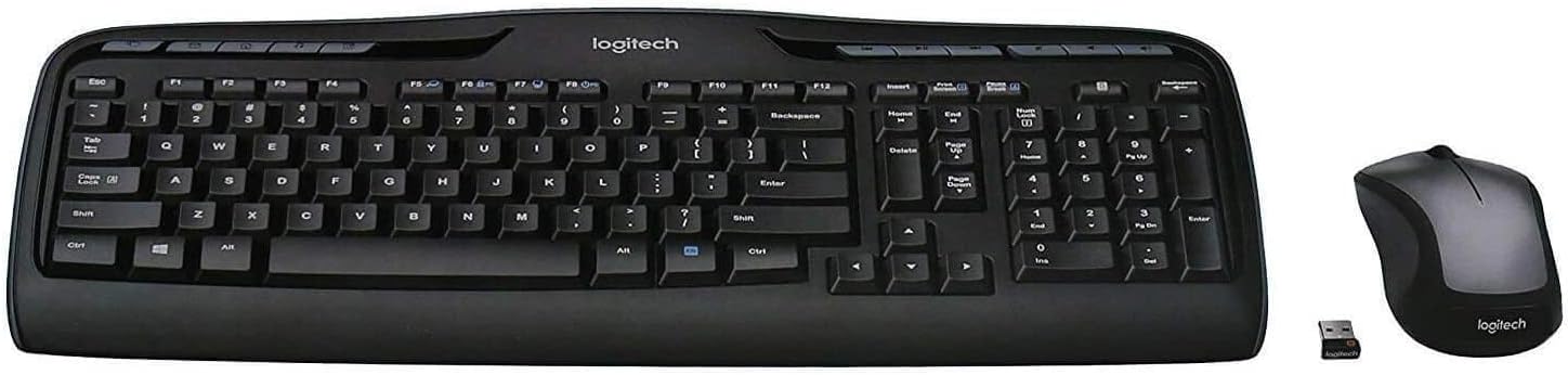 Detalle de Logitech MK335 Wireless Keyboard and Mouse Combo, Full-Size Quiet Keys