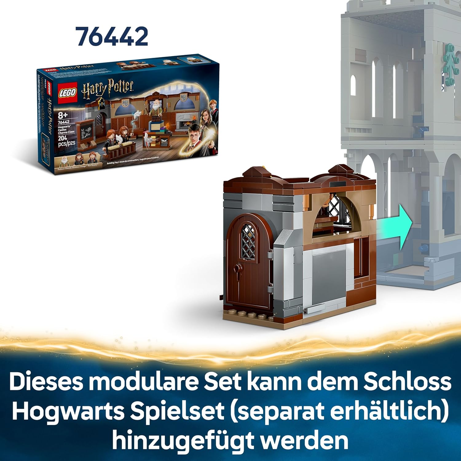 Thumbnail 5 de LEGO Harry Potter 76447 Schloss Hogwarts: Flugstunden – Abenteuer-Spielset mit 6 Minifiguren