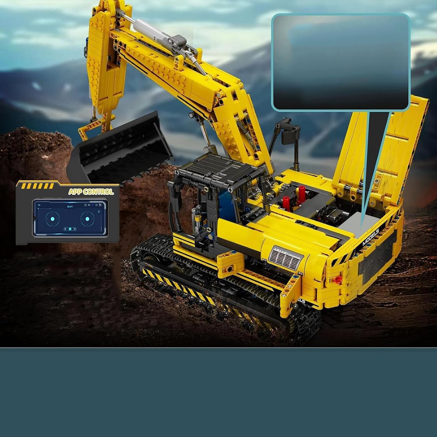 Thumbnail 5 de Mould King 13112 Ferngesteuerter Raupenbagger 1:8