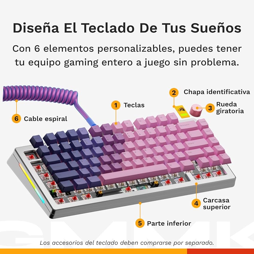 Detalle 2 de Glorious GMMK 3 Pro teclado mecánico 75% TKL