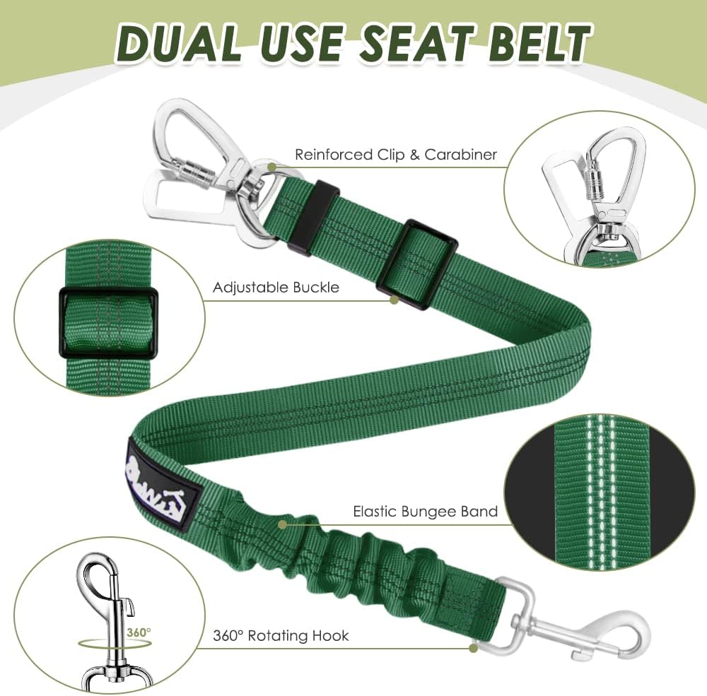 Detalle de Nasjac Dog Car Harness with Seat Belts – Safe Travel Vest for Small to Medium Dogs