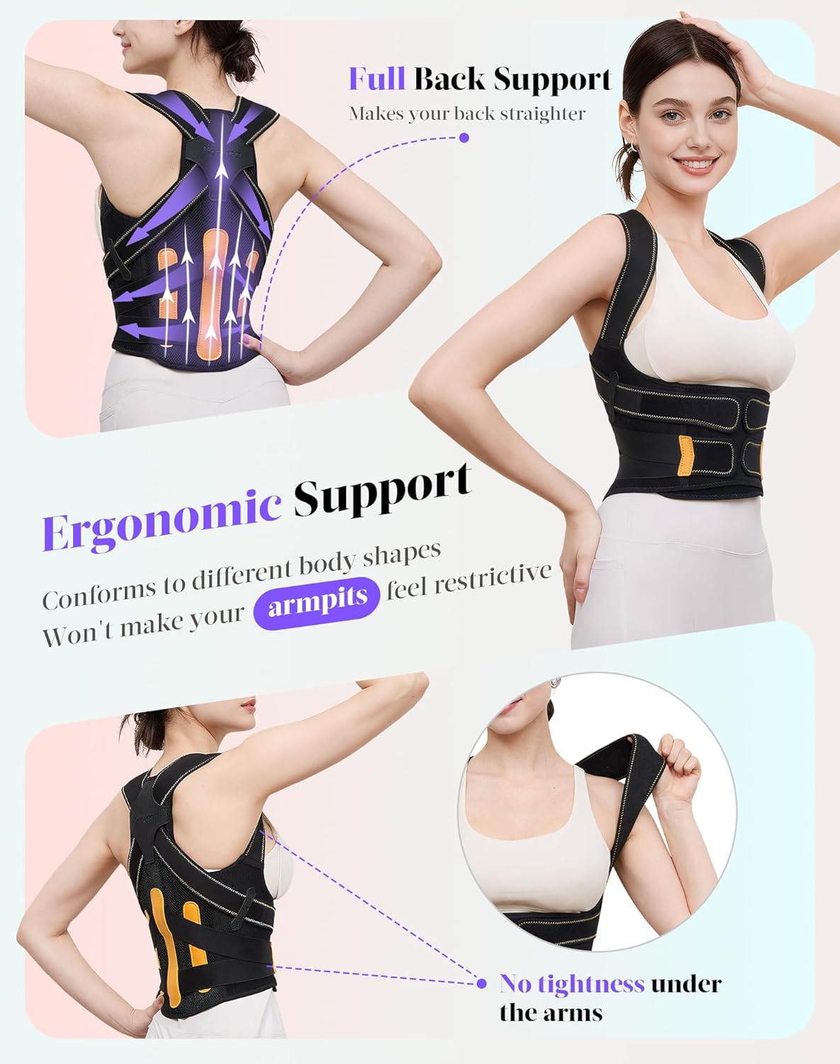 Thumbnail 2 de Posture Corrector 5‑Rod Full Back Support Medium