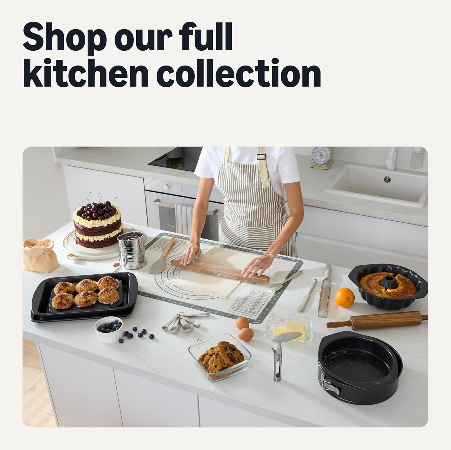 Thumbnail 6 de Amazon Basics Nonstick Springform Pan, Dishwasher and Oven-Safe, 25.4cm
Amazon Basics Nonstick Springform Pan, Dishwash…