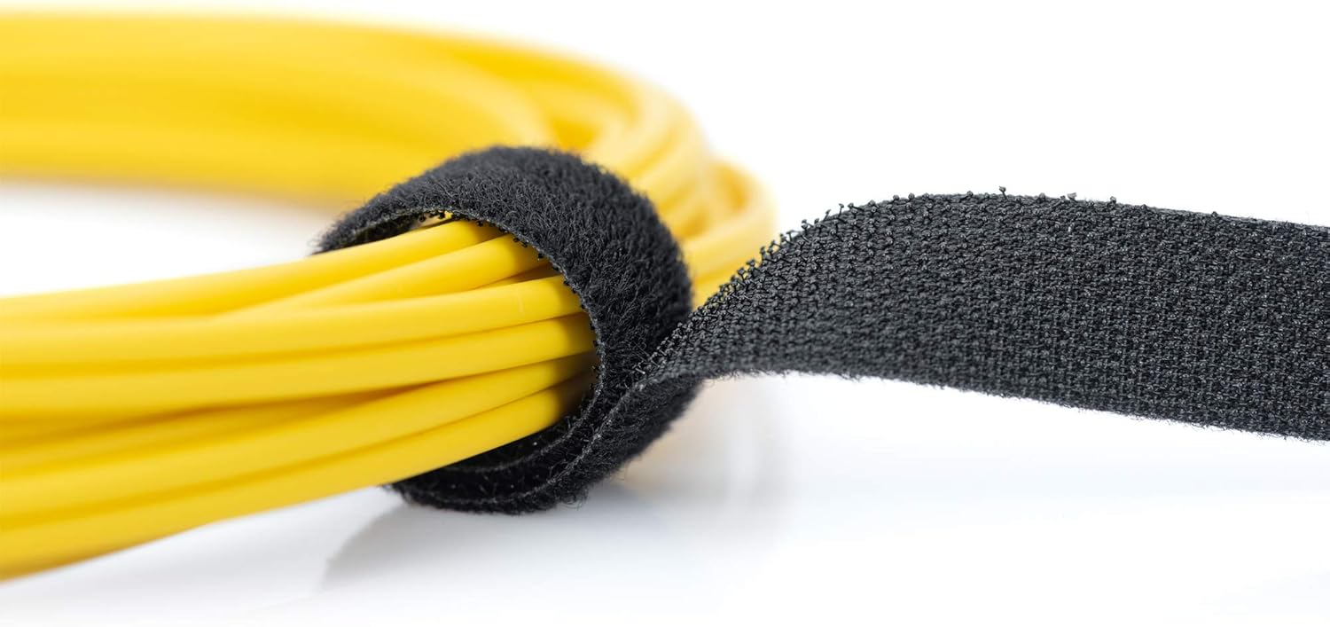 Thumbnail 2 de DIGITUS Cinta de gancho y bucle, 15mm x 10m, negro 🔌