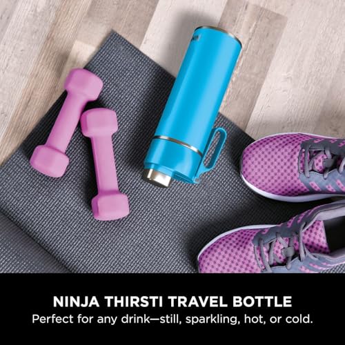Thumbnail 1 de Ninja Thirsti Water Bottle and Flask 700 ML – Tropical Blue (DW2401EUUKSB)