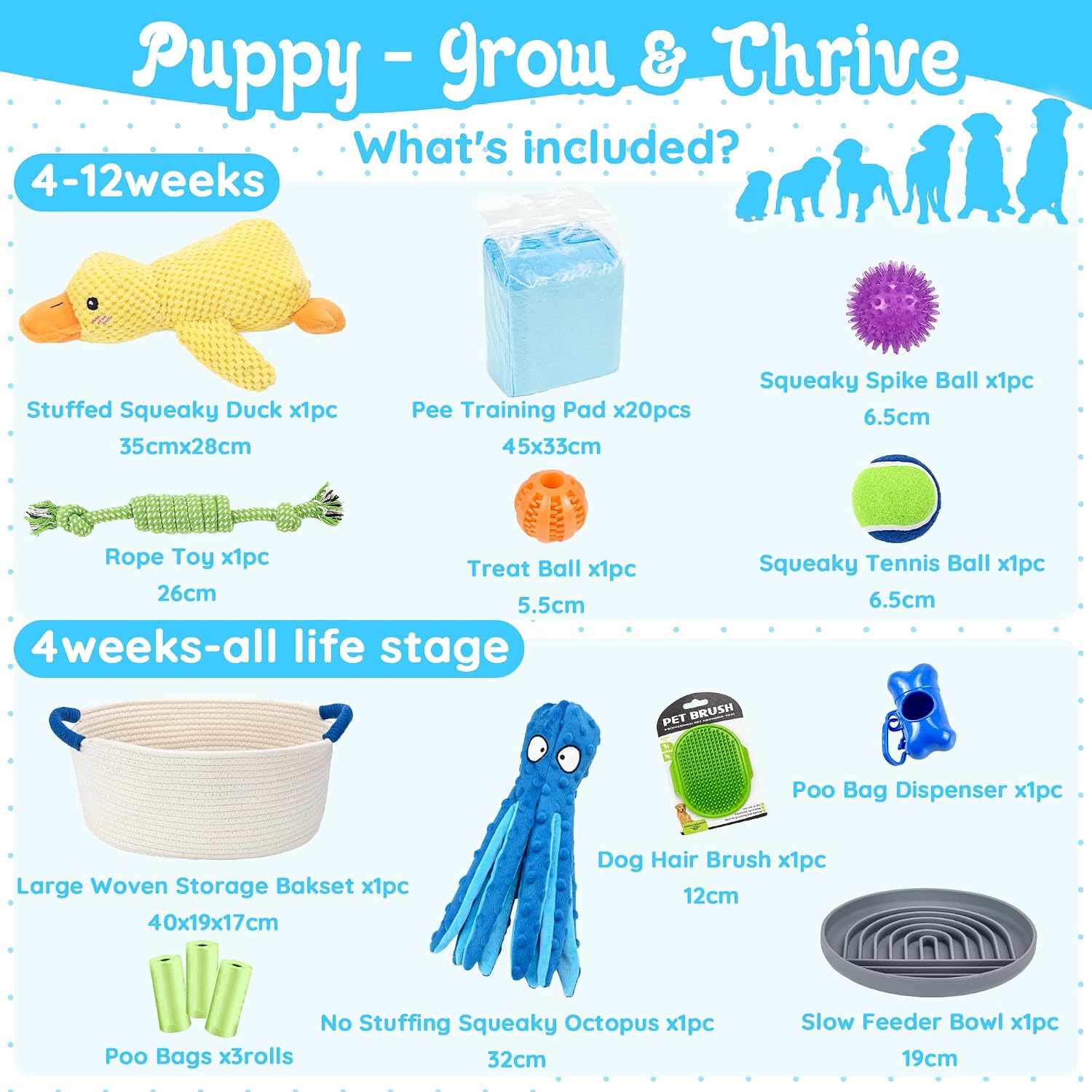 Detalle de Ousiya New Puppy Gift Toys Set 6-piece kit