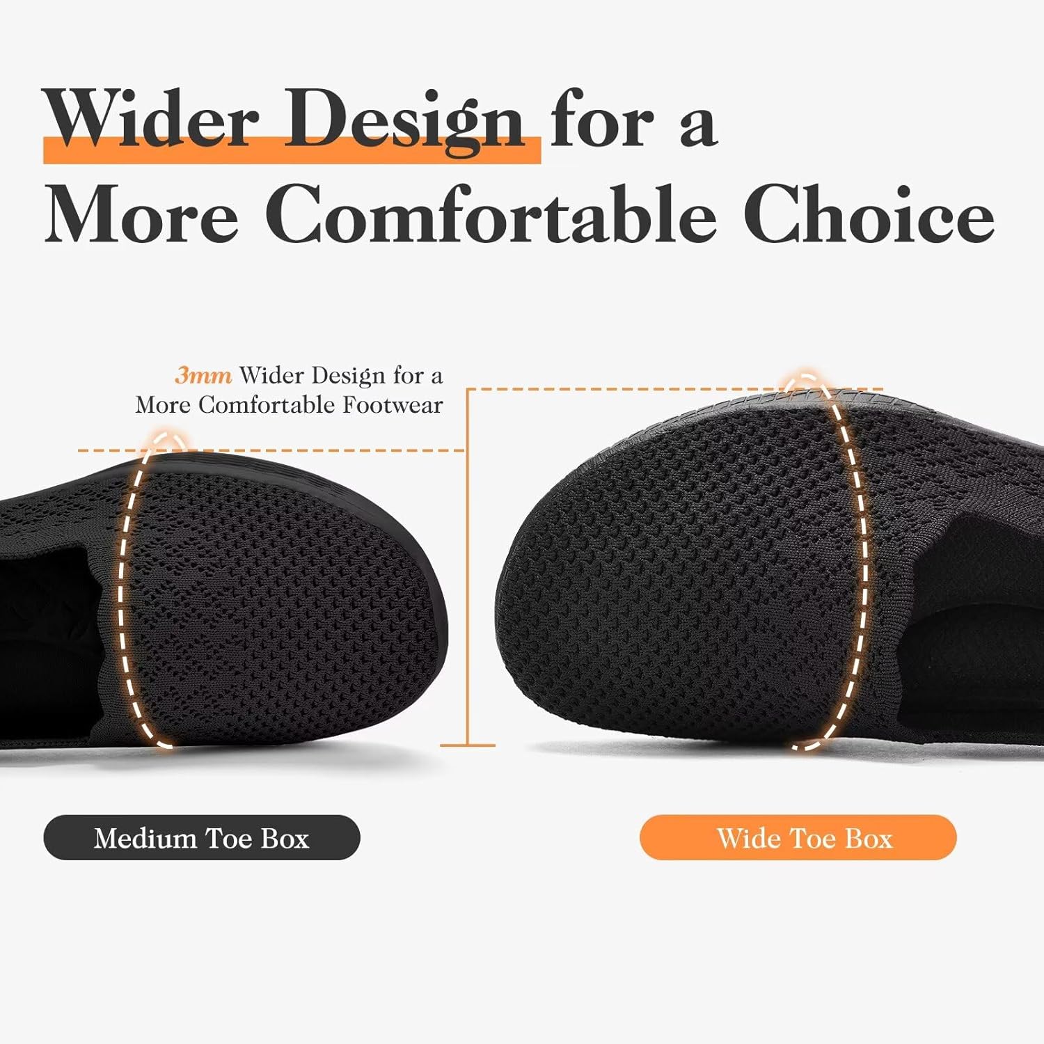 Thumbnail 2 de Puxowe Women's Walking Shoes: Lightweight Knit Slip-On Mesh Trainers